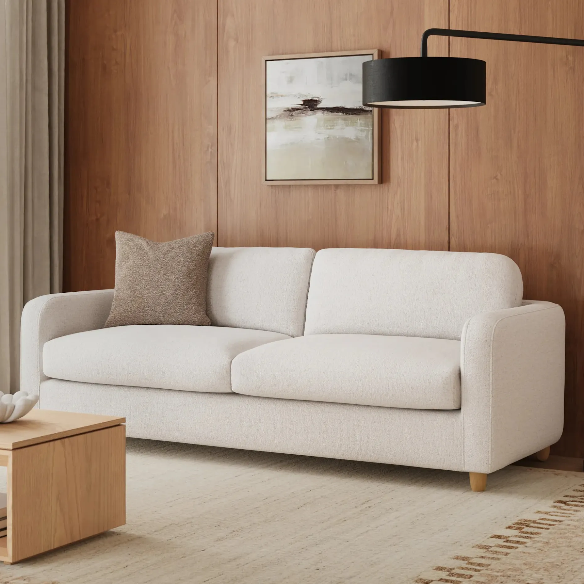 Vati 92" Sofa - Napa White
