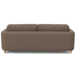 Vati 92" Sofa - Natural Oak and Buckler Brown