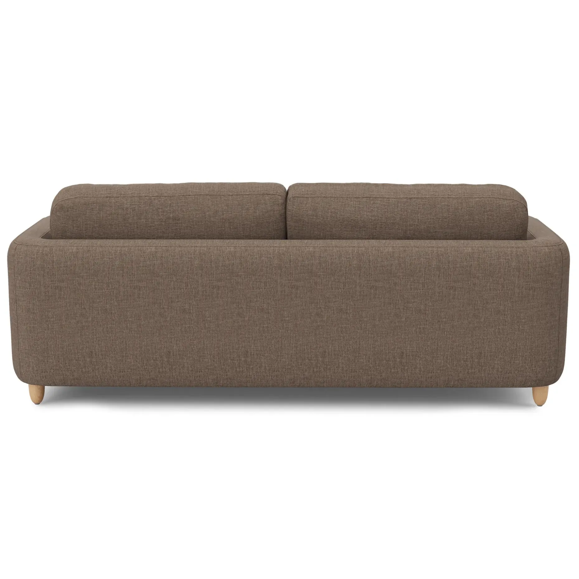 Vati 92" Sofa - Natural Oak and Buckler Brown