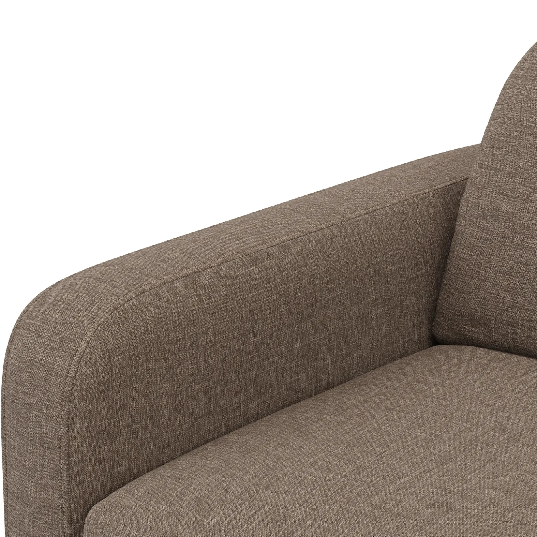 Vati 92" Sofa - Natural Oak and Buckler Brown