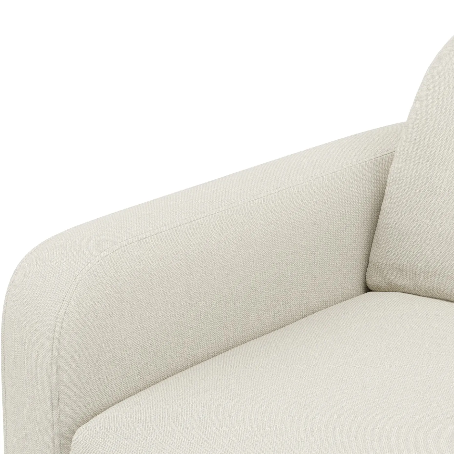 Vati 92" Sofa - Natural Oak and Buckler Ivory