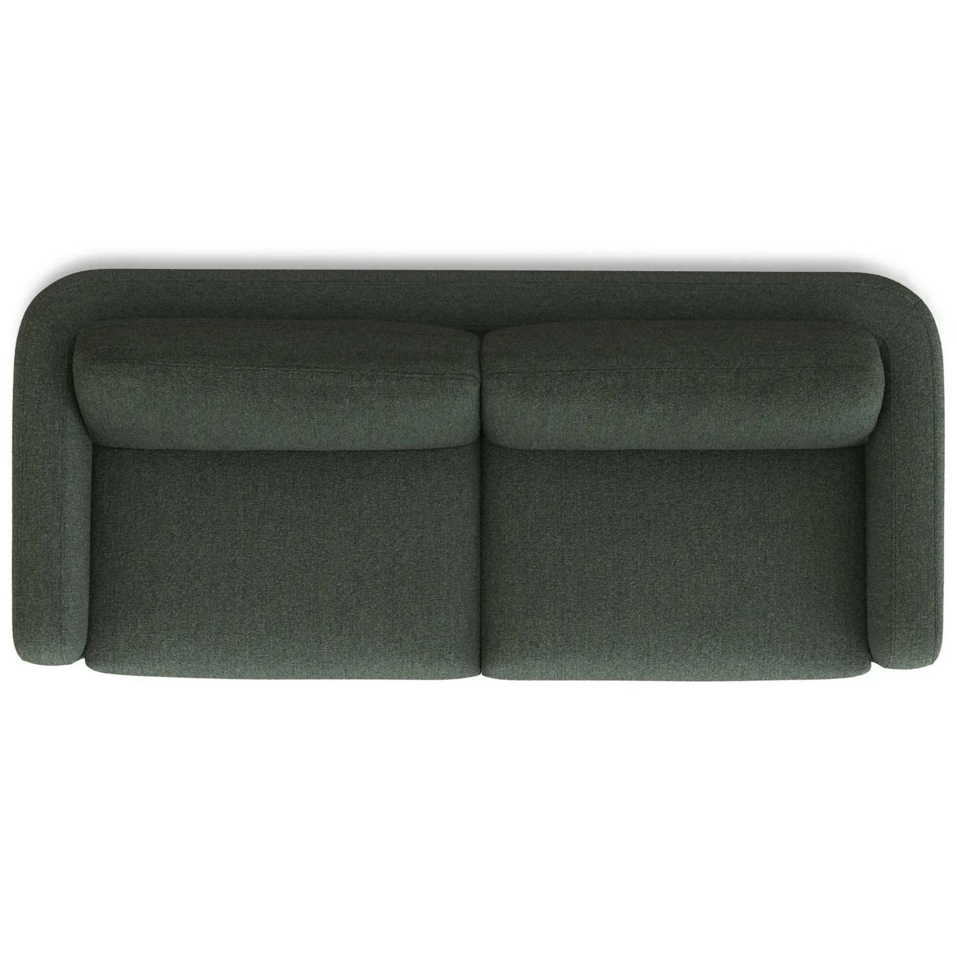 Vati 92" Sofa - Natural Oak and Green Wool Bouclé