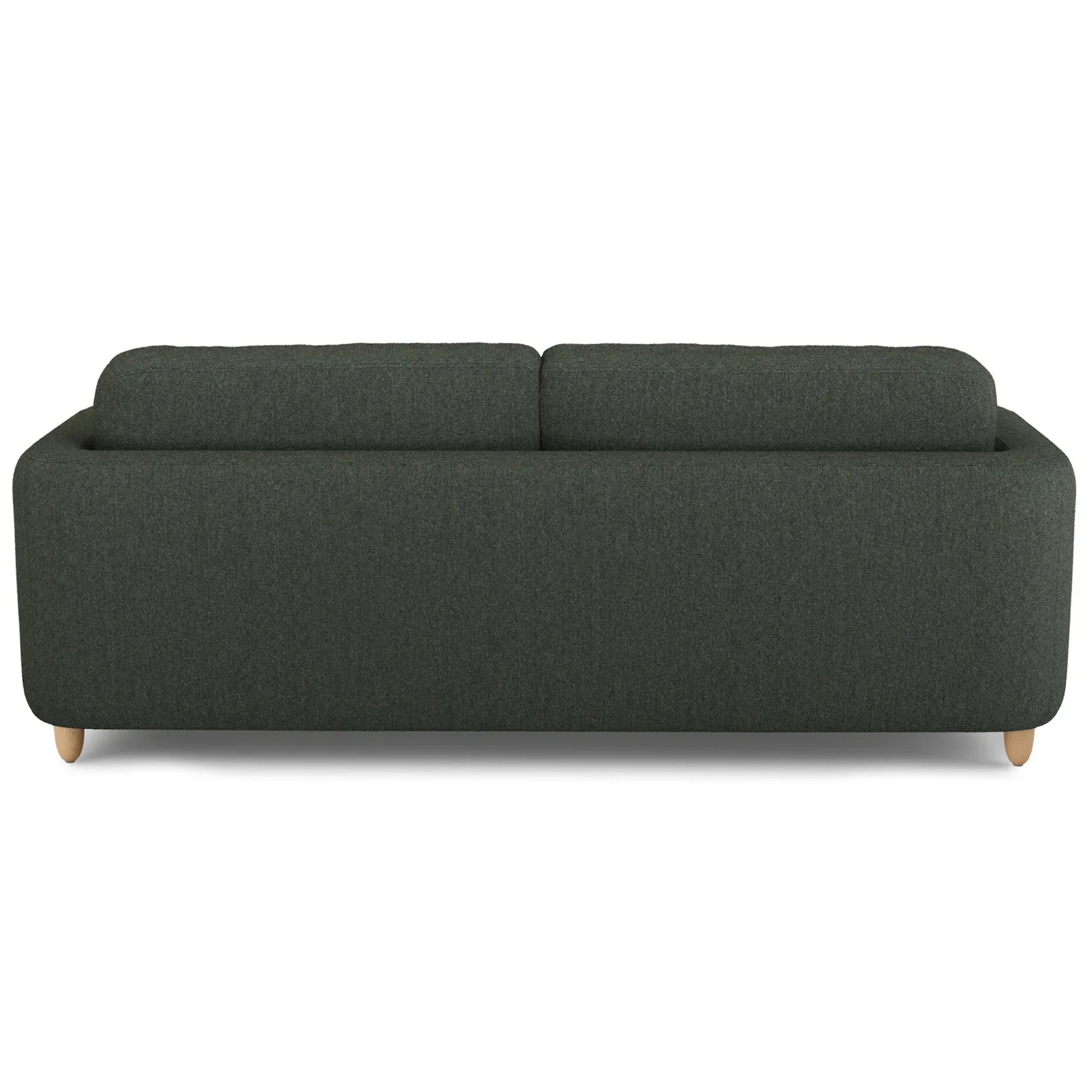 Vati 92" Sofa - Natural Oak and Green Wool Bouclé