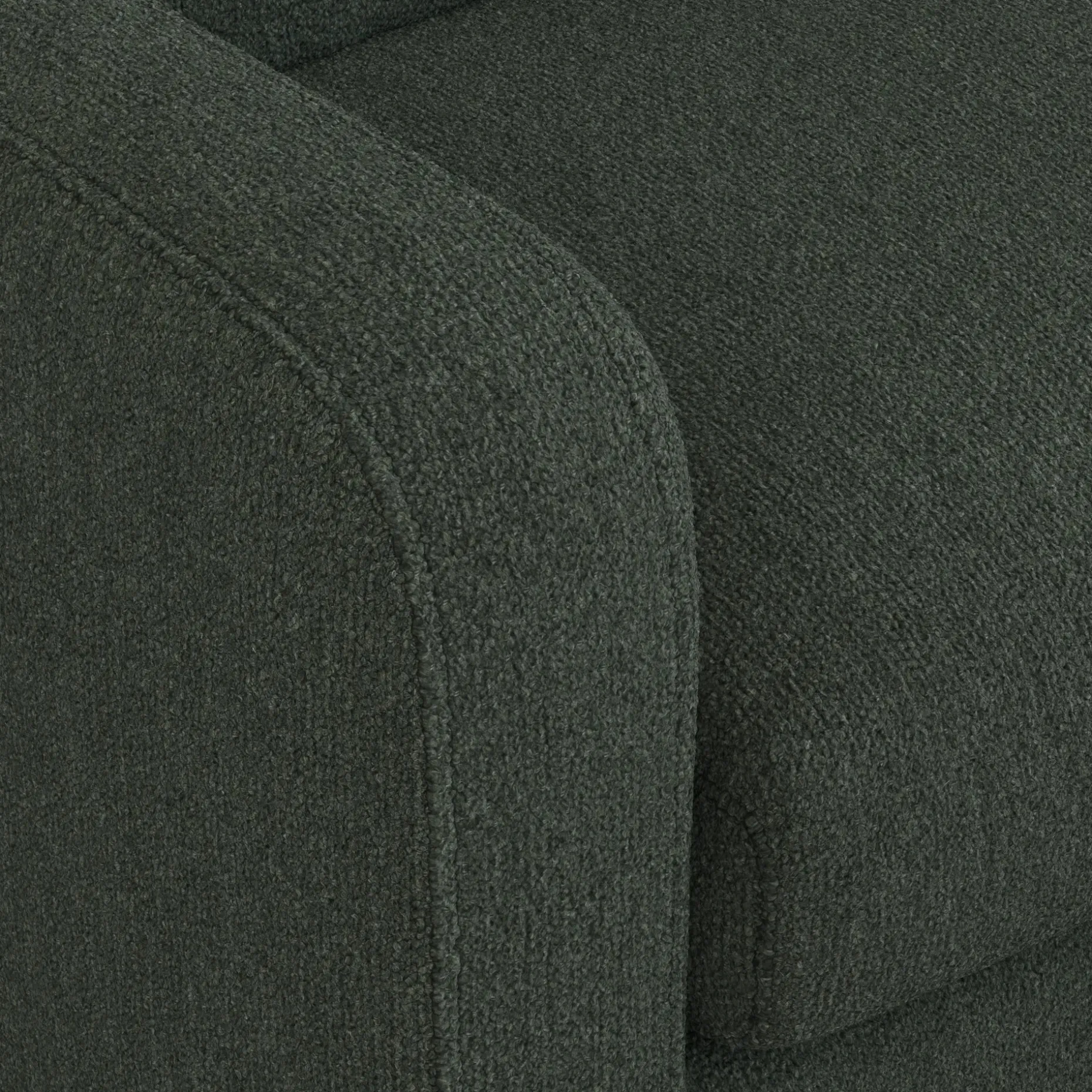 Vati 92" Sofa - Natural Oak and Green Wool Bouclé