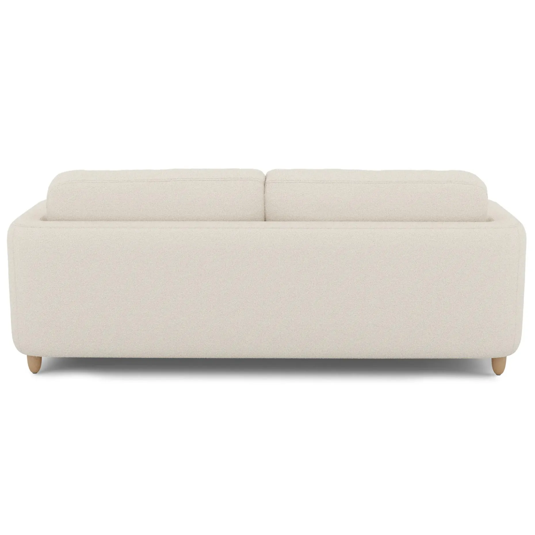 Vati 92" Sofa - Natural Oak and Ivory Wool Bouclé