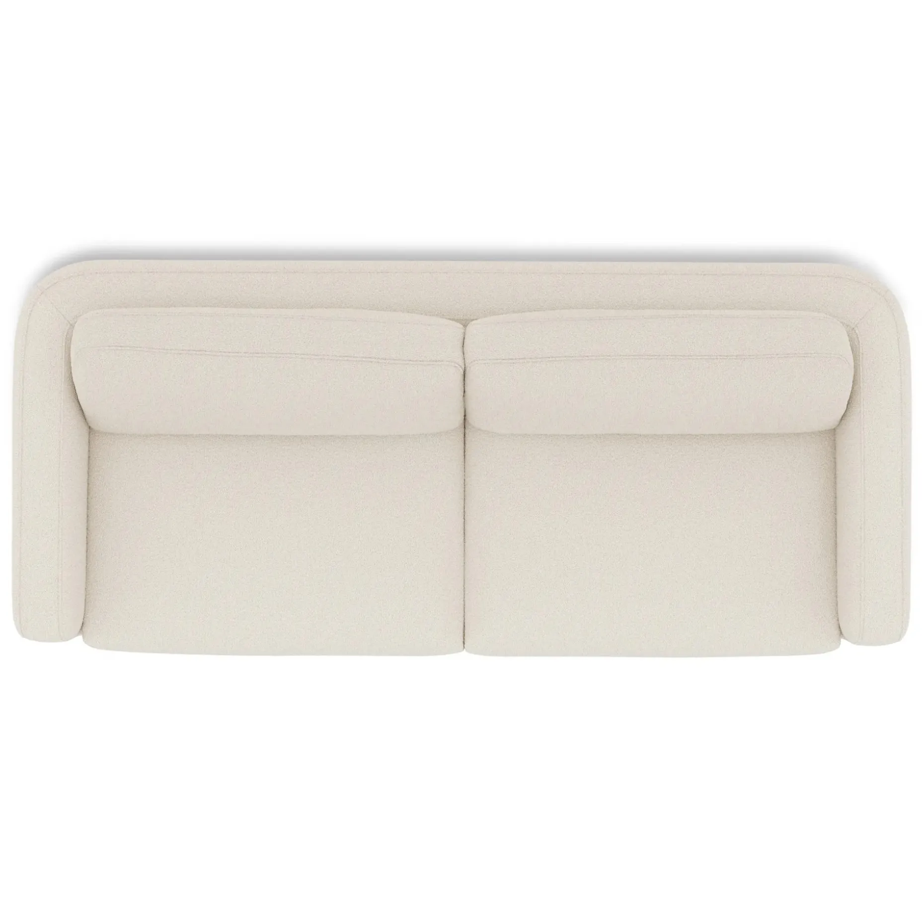 Vati 92" Sofa - Natural Oak and Ivory Wool Bouclé