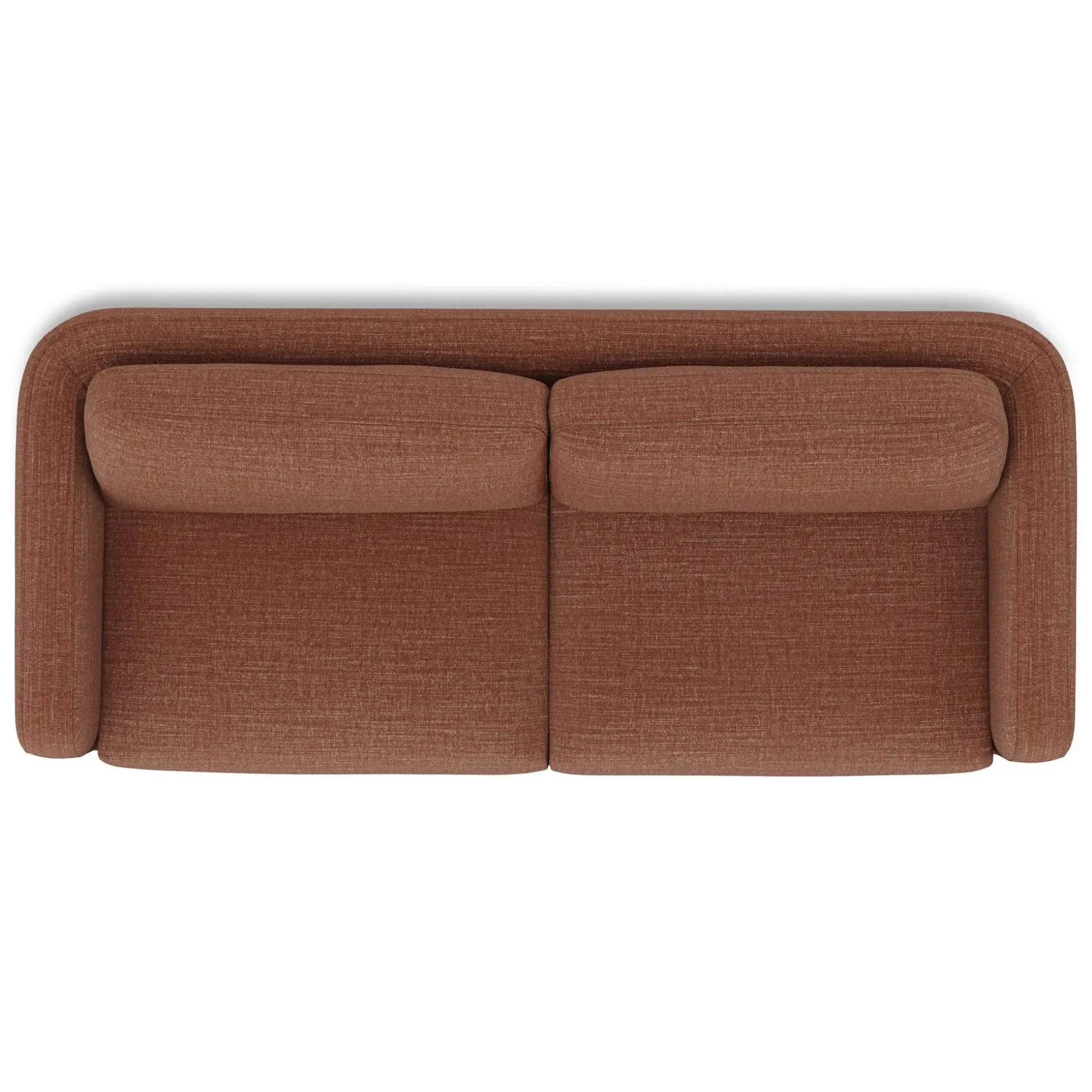 Vati 92" Sofa - Natural Oak and Napa Rust