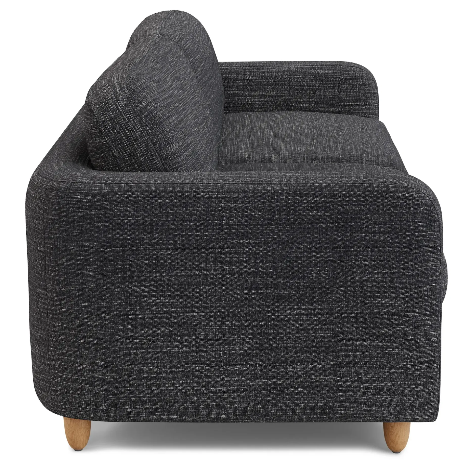 Vati 92" Sofa - Natural Oak and Napa Charcoal