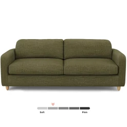 Vati 92" Sofa - Natural Oak and Napa Moss