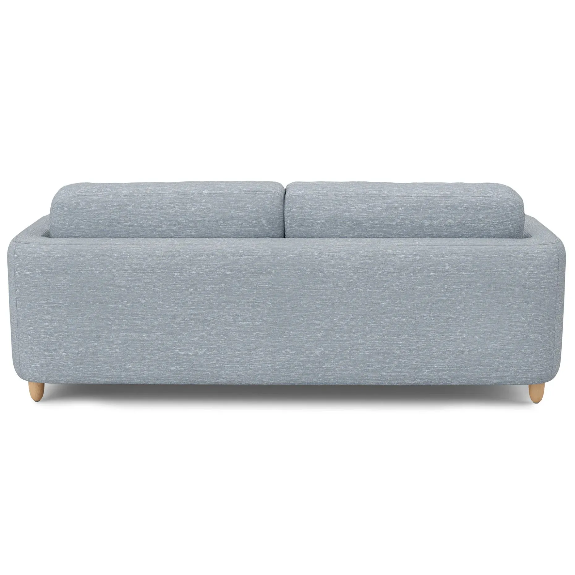 Vati 92" Sofa - Natural Oak and Silver Light Blue