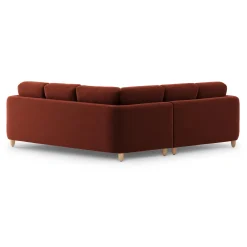 Vati 92" Velvet Corner Sectional - Hale Rust