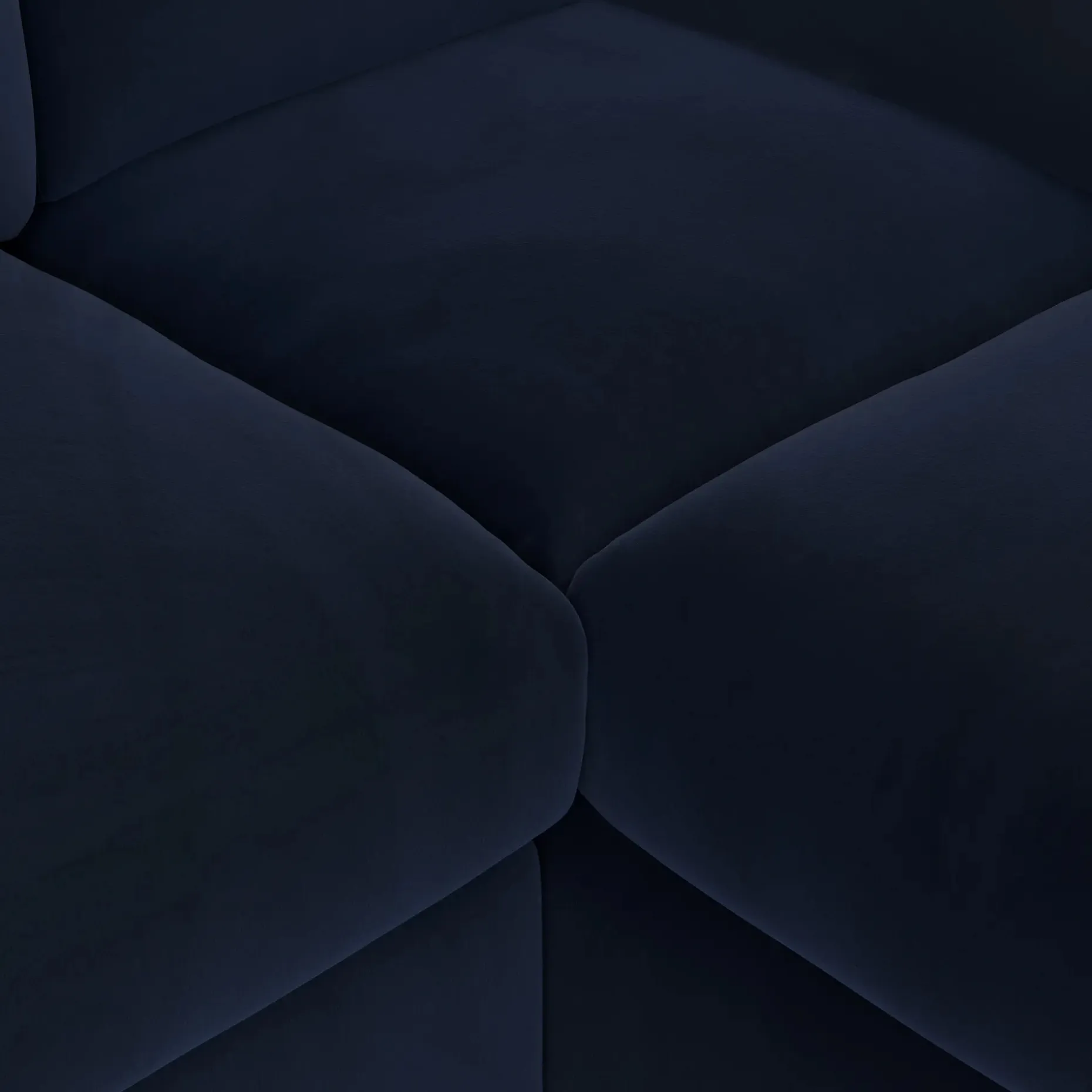 Vati 92" Velvet Corner Sectional - Natural Oak and Hale Ink