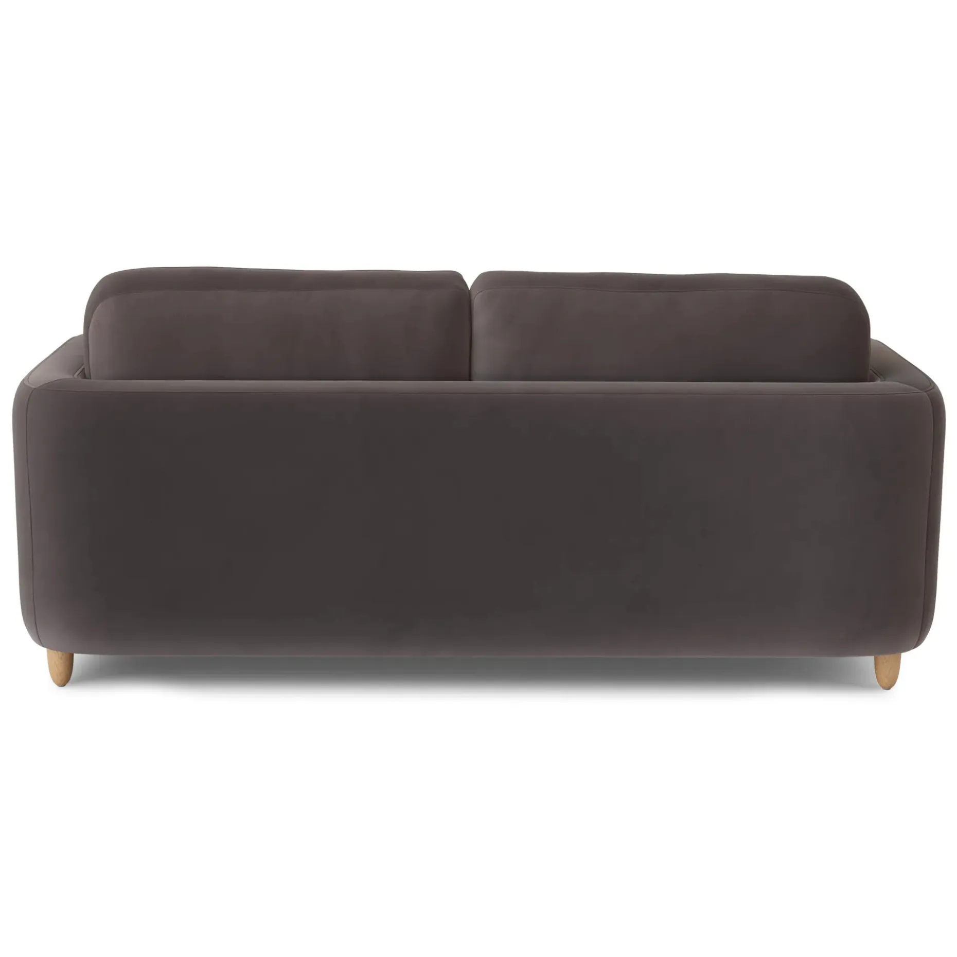 Vati 80" Velvet Left Storage Sectional - Natural Oak and Hale Warm Gray
