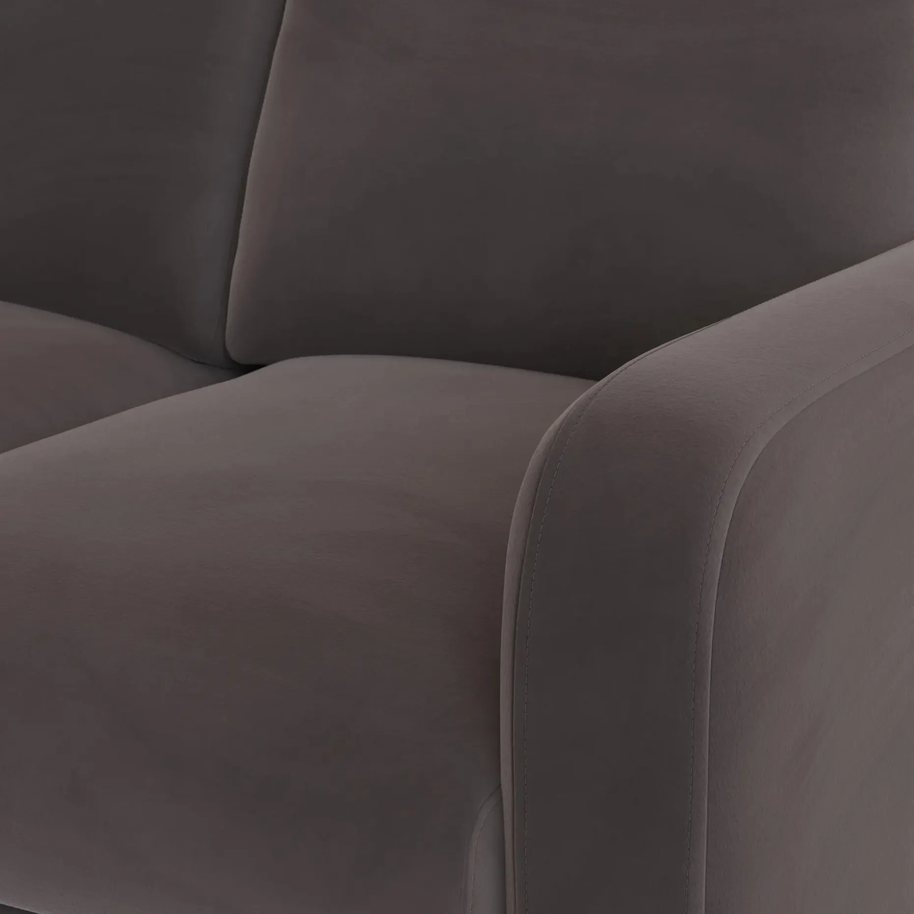 Vati 114" Velvet Left Storage Sleeper Sectional - Hale Warm Gray