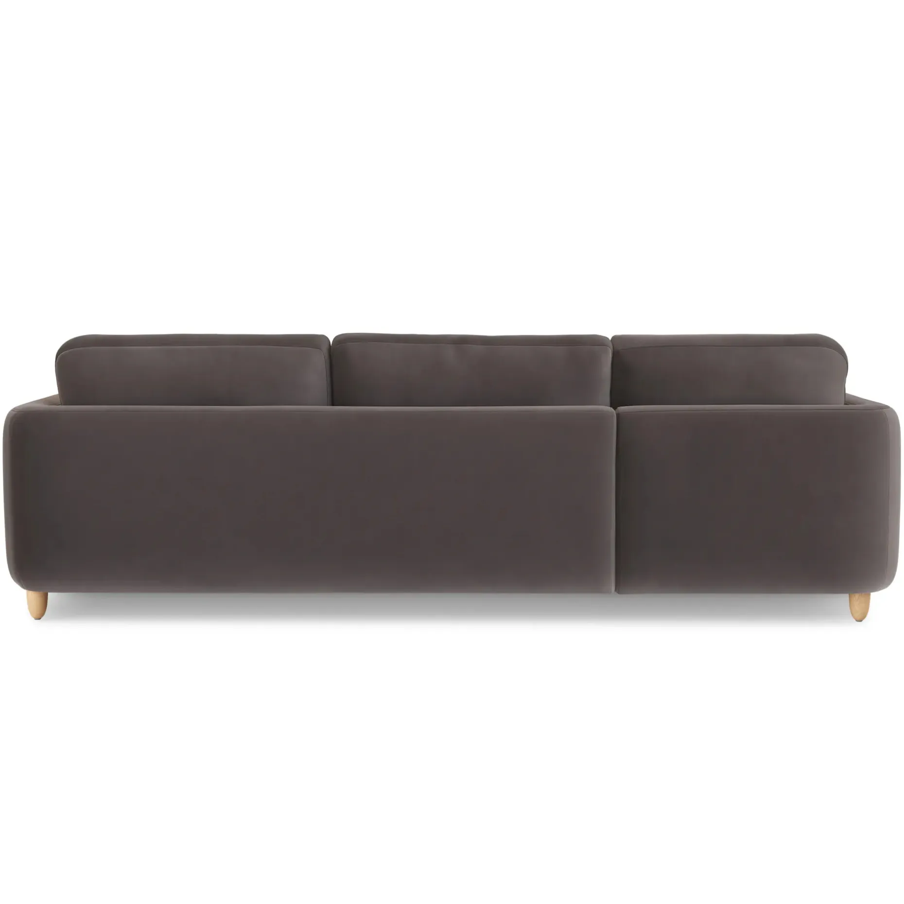 Vati 114" Velvet Left Storage Sleeper Sectional - Hale Warm Gray