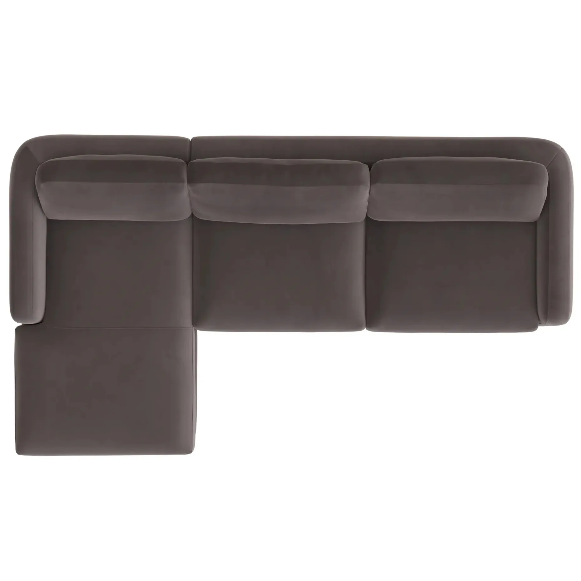Vati 114" Velvet Left Storage Sleeper Sectional - Hale Warm Gray