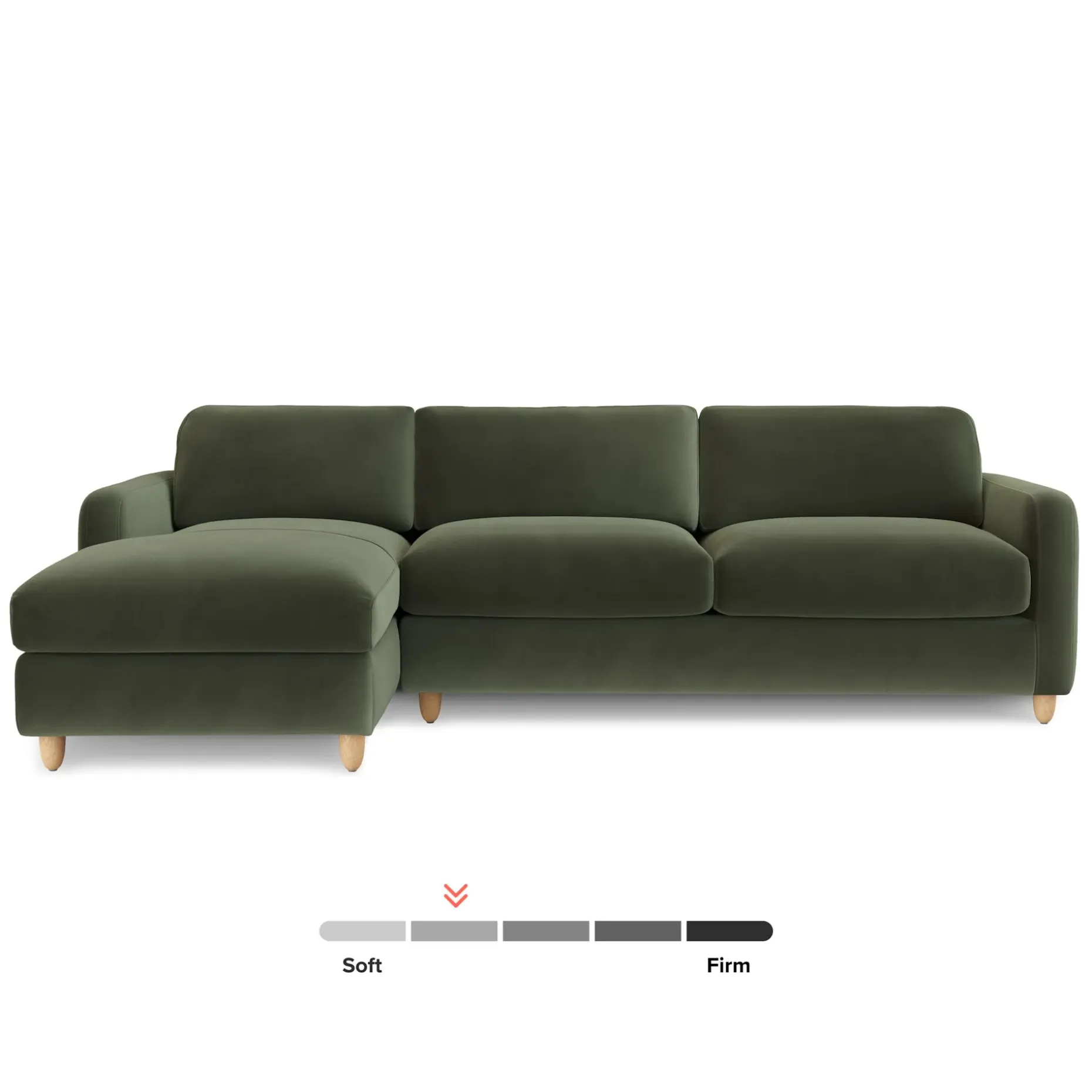 Vati 114" Velvet Left Storage Sleeper Sectional - Hale Fir Green