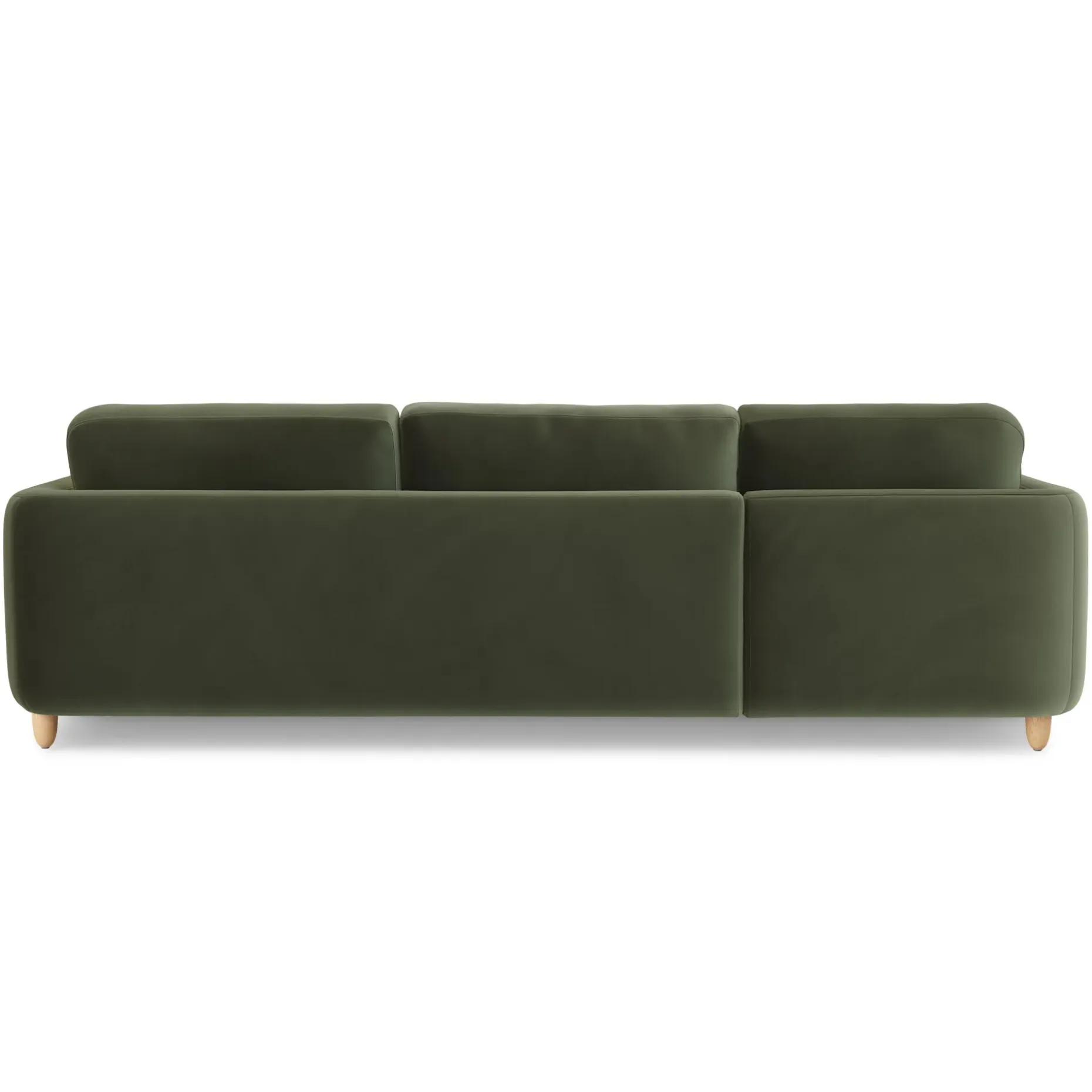 Vati 114" Velvet Left Storage Sleeper Sectional - Hale Fir Green