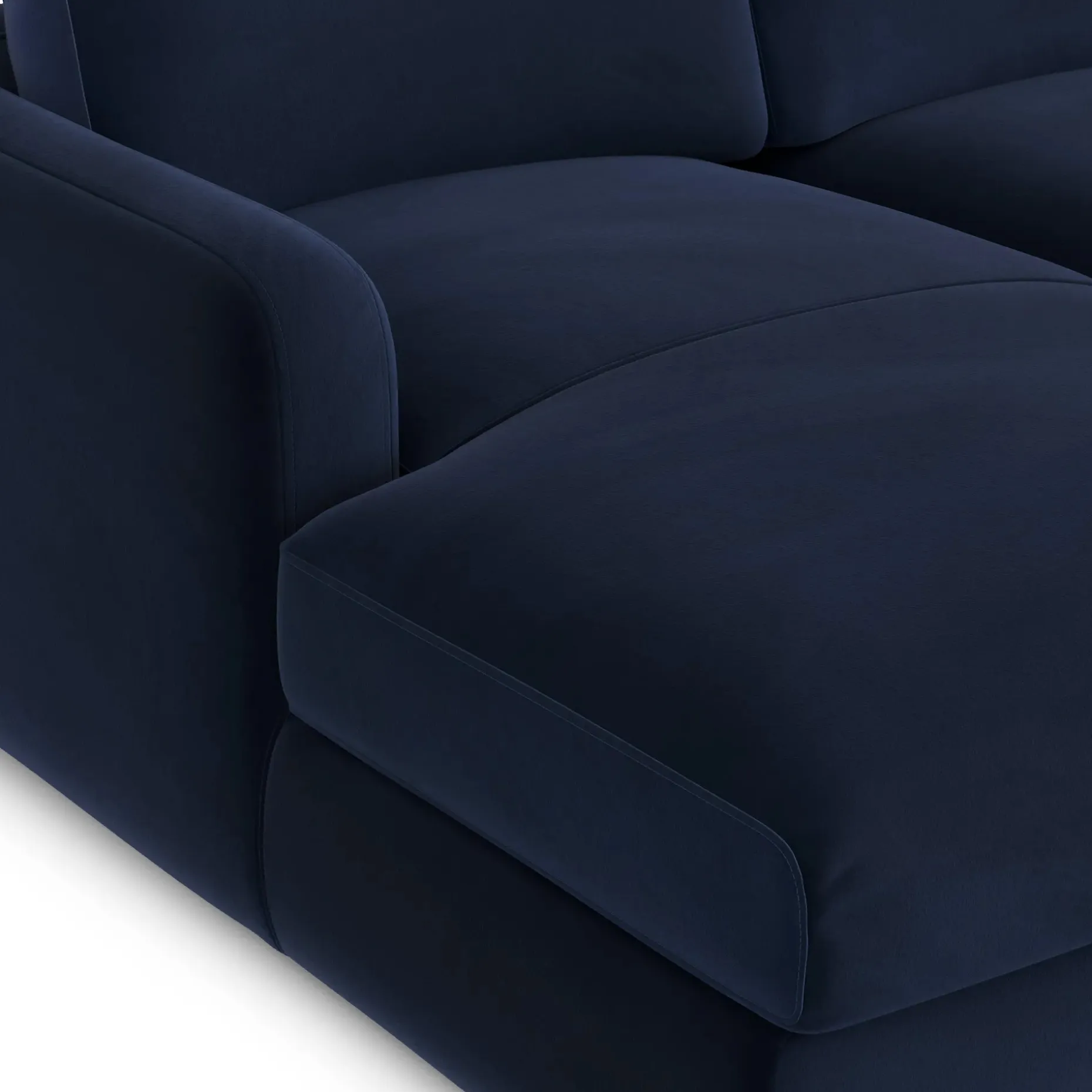 Vati 114" Velvet Left Storage Sleeper Sectional - Hale Ink
