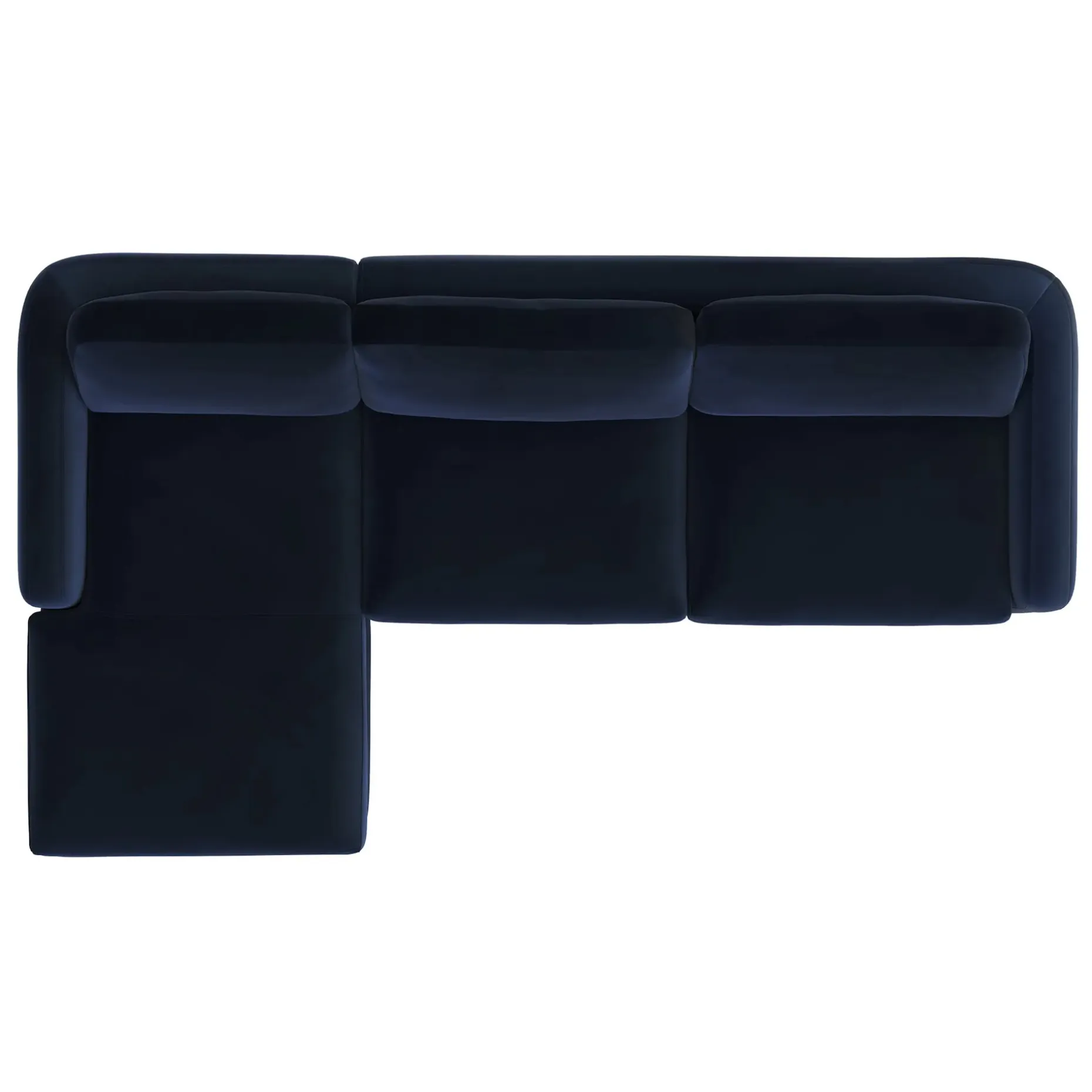 Vati 114" Velvet Left Storage Sleeper Sectional - Hale Ink