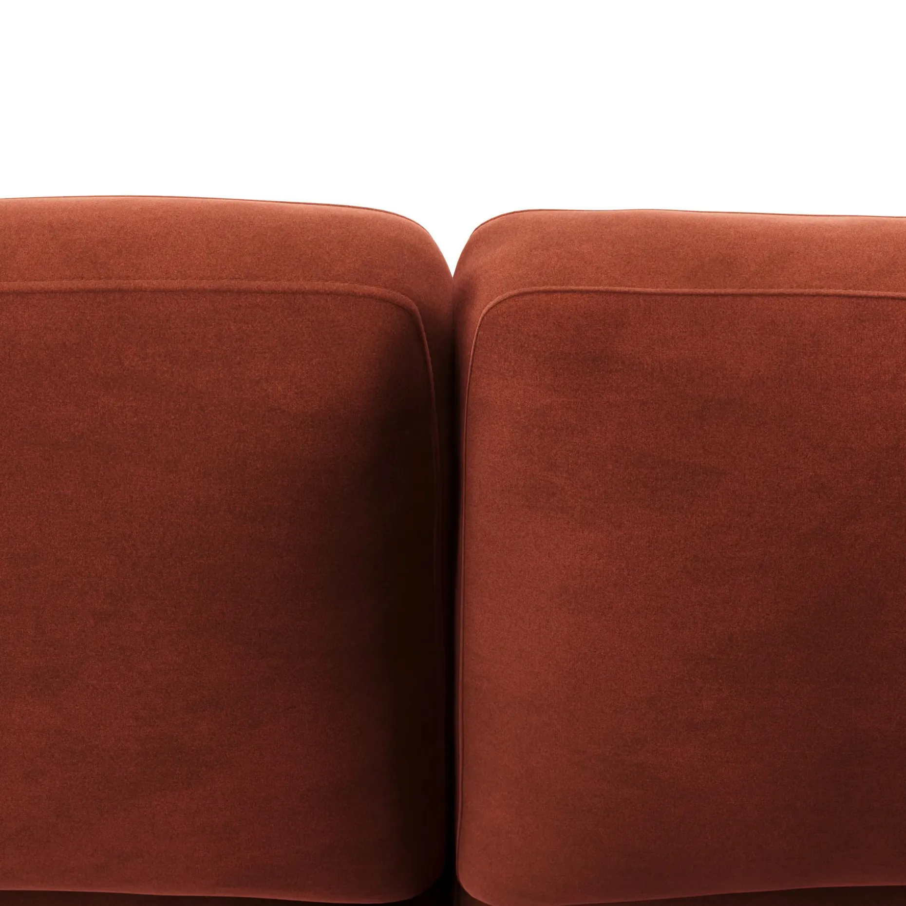 Vati 80" Velvet Right Storage Sectional - Hale Rust