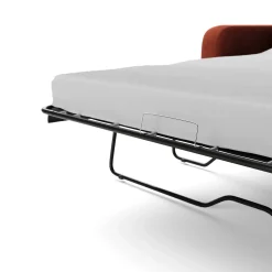 Vati 114" Velvet Right Storage Sleeper Sectional - Hale Rust