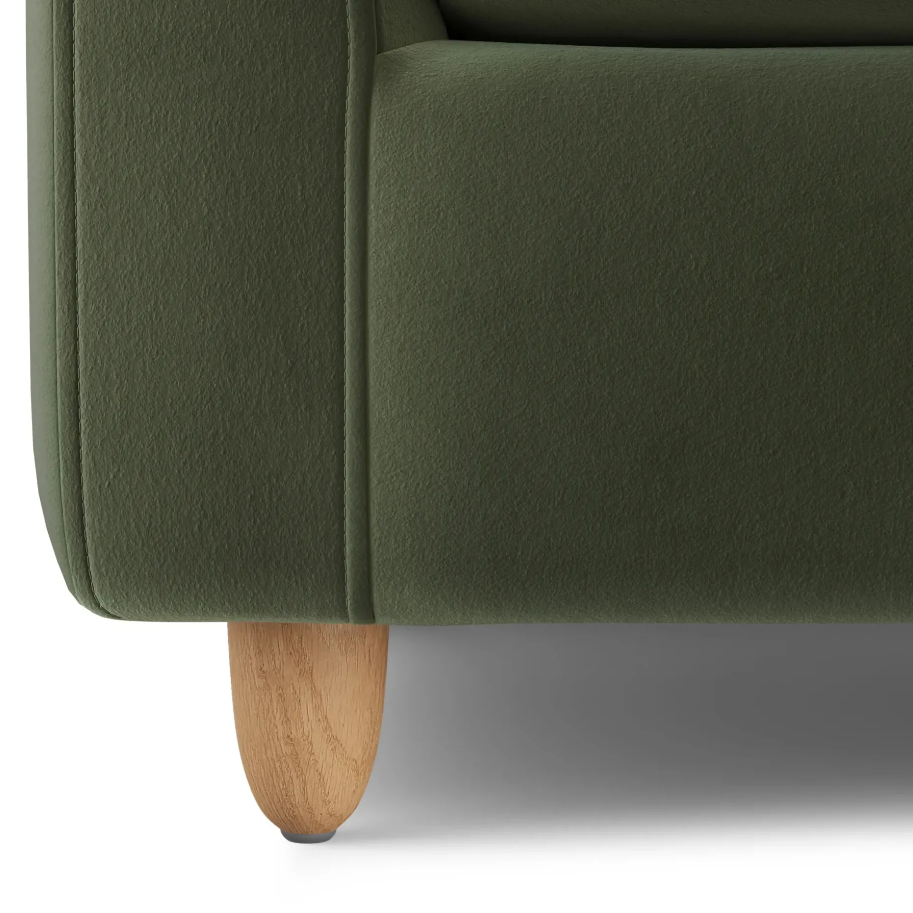 Vati 114" Velvet Right Storage Sleeper Sectional - Hale Fir Green