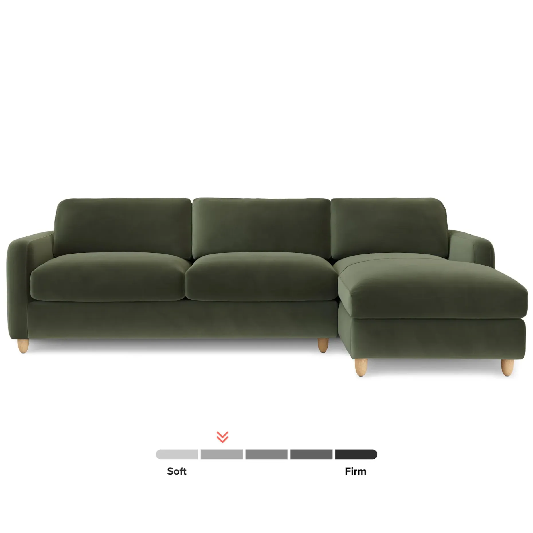 Vati 114" Velvet Right Storage Sleeper Sectional - Hale Fir Green