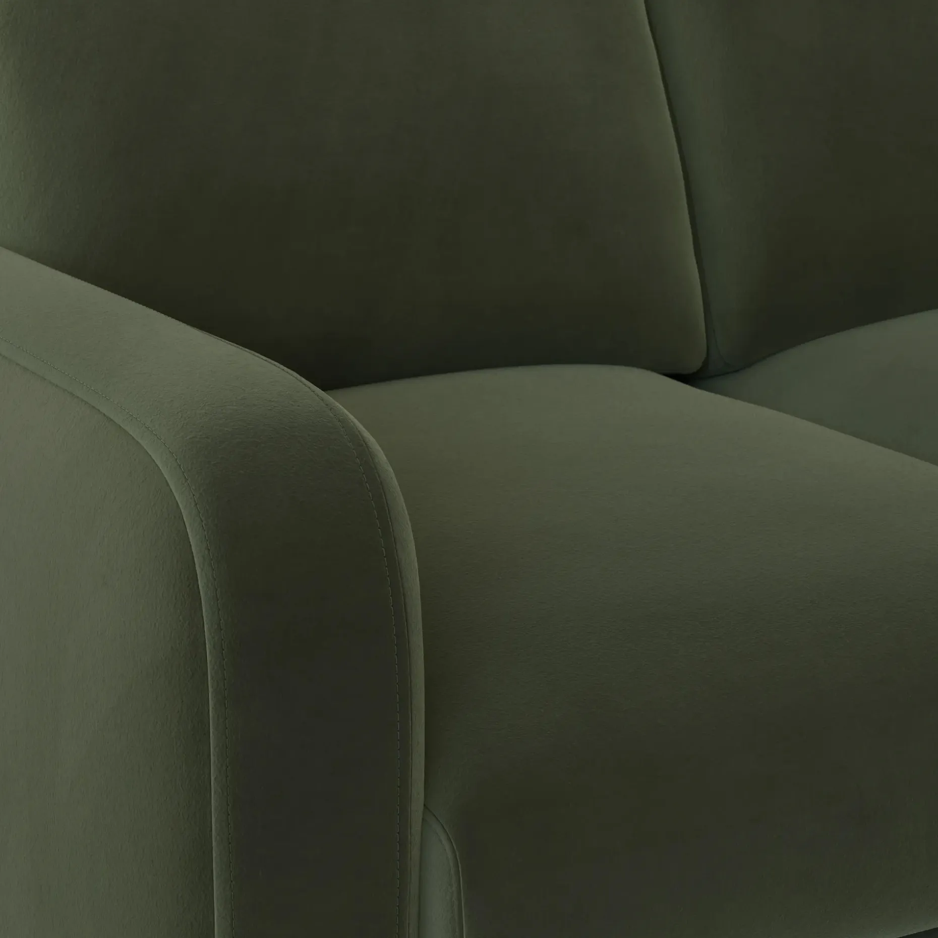 Vati 114" Velvet Right Storage Sleeper Sectional - Hale Fir Green