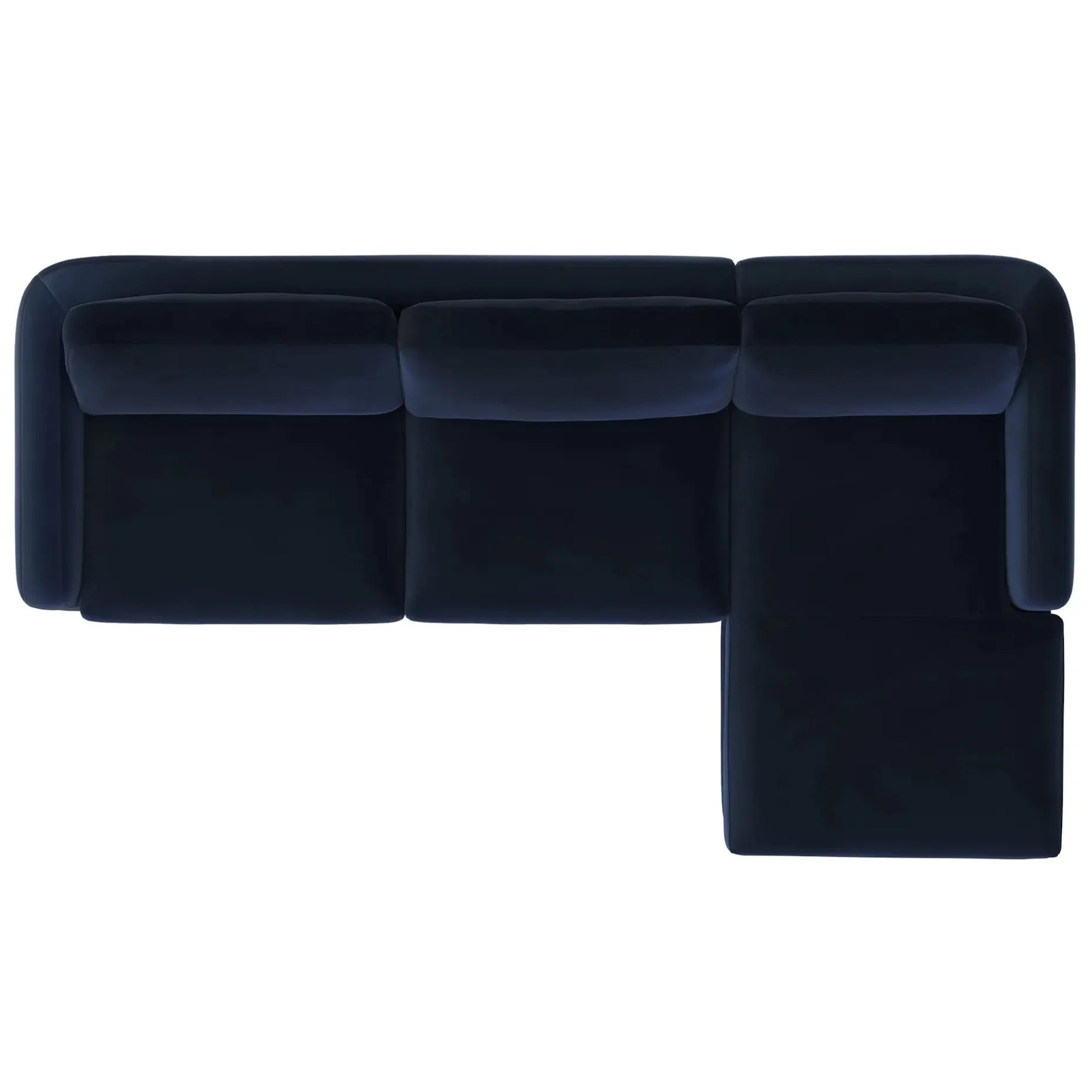 Vati 114" Velvet Right Storage Sleeper Sectional - Hale Ink