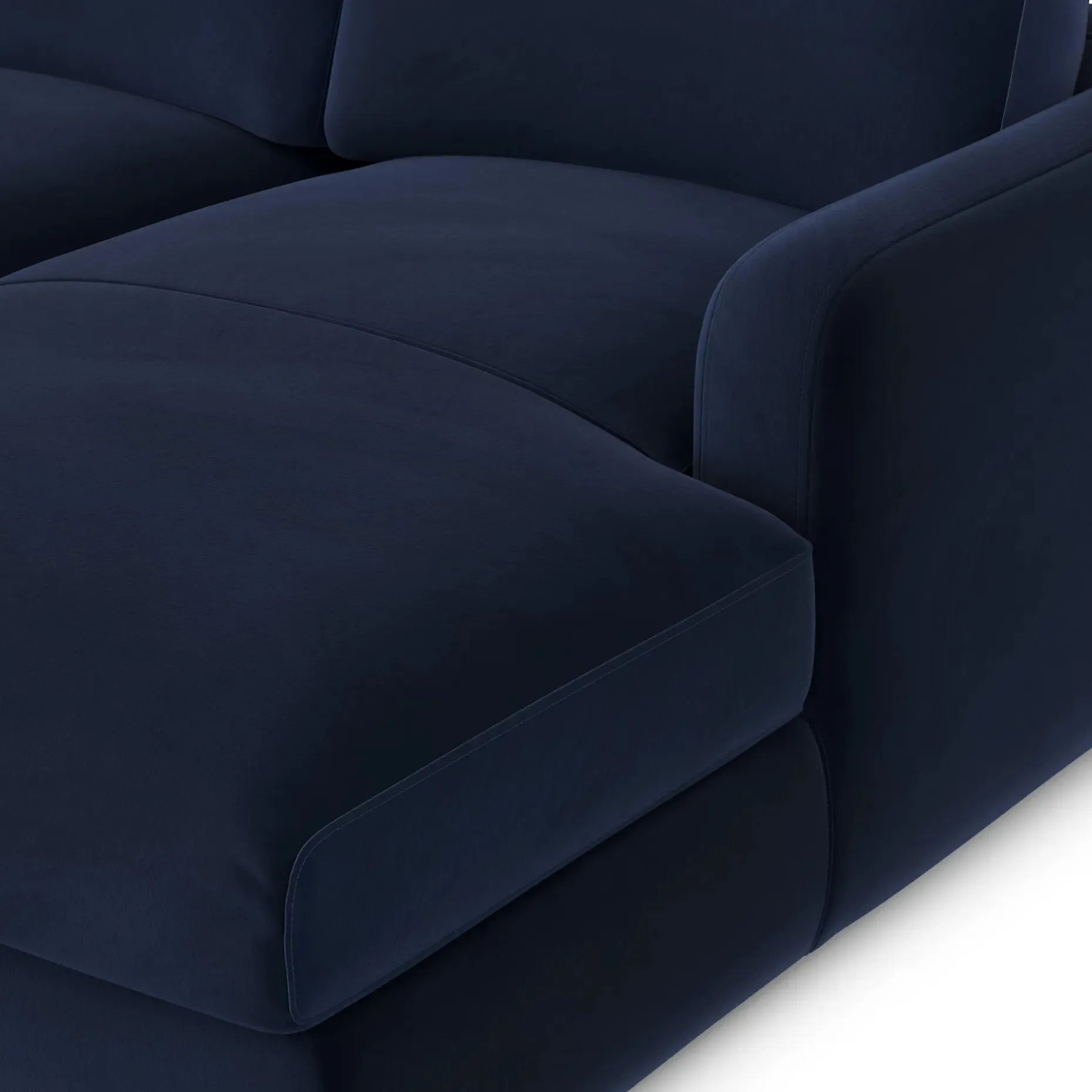 Vati 114" Velvet Right Storage Sleeper Sectional - Hale Ink