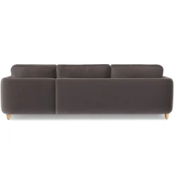 Vati 114" Velvet Right Storage Sleeper Sectional - Hale Warm Gray
