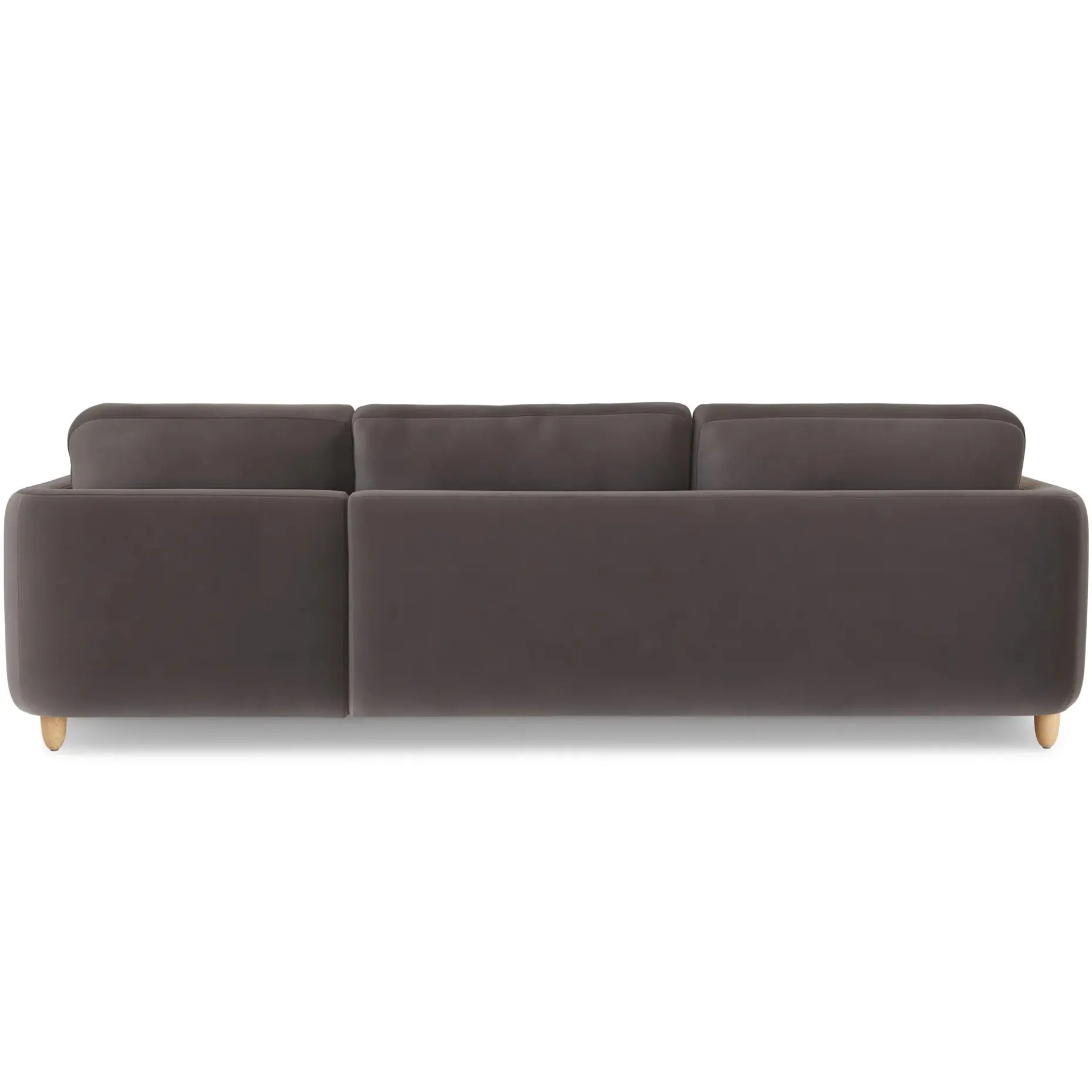 Vati 114" Velvet Right Storage Sleeper Sectional - Hale Warm Gray