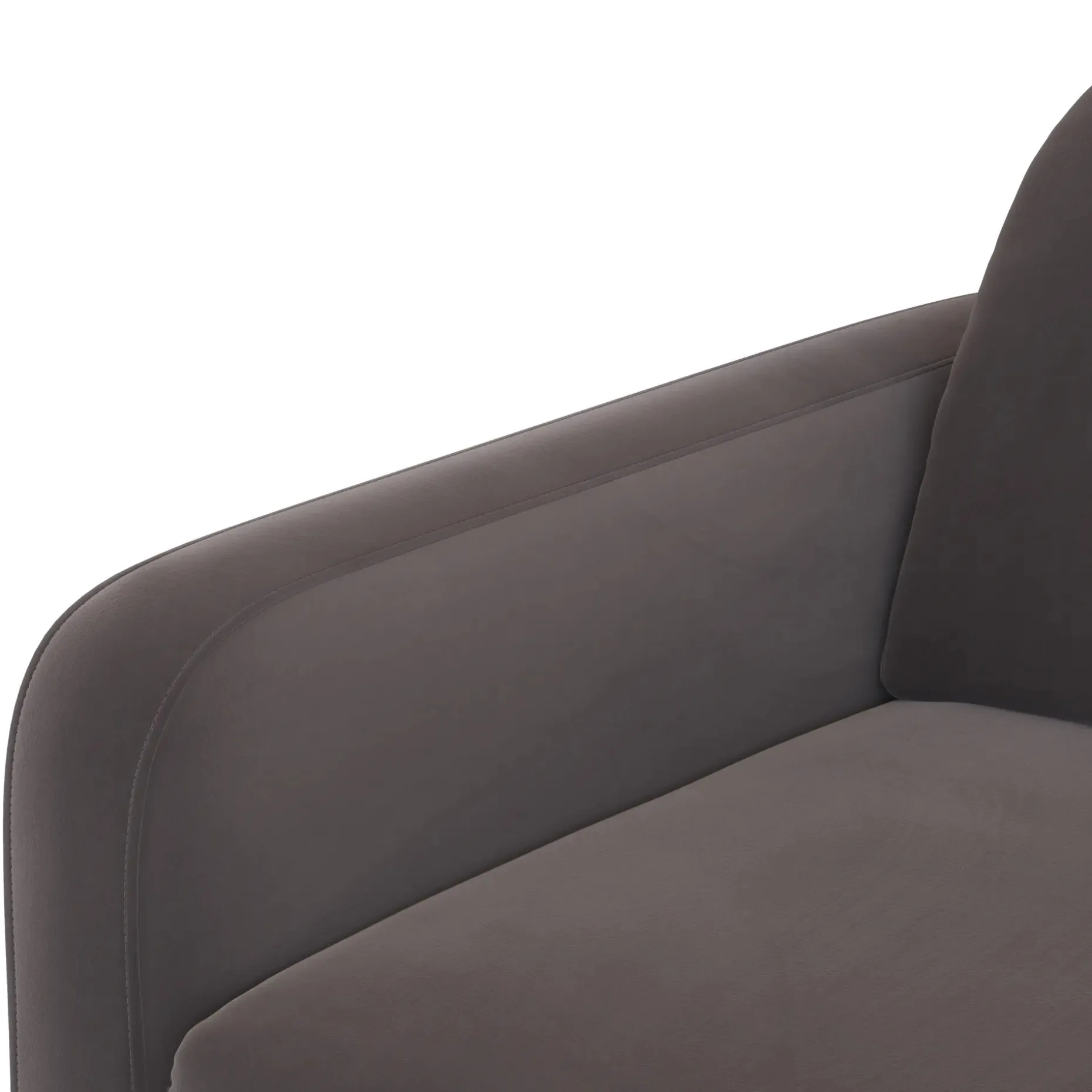 Vati 114" Velvet Right Storage Sleeper Sectional - Hale Warm Gray
