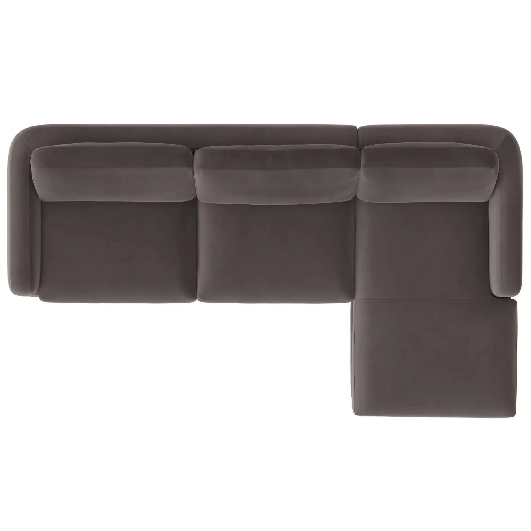 Vati 114" Velvet Right Storage Sleeper Sectional - Hale Warm Gray