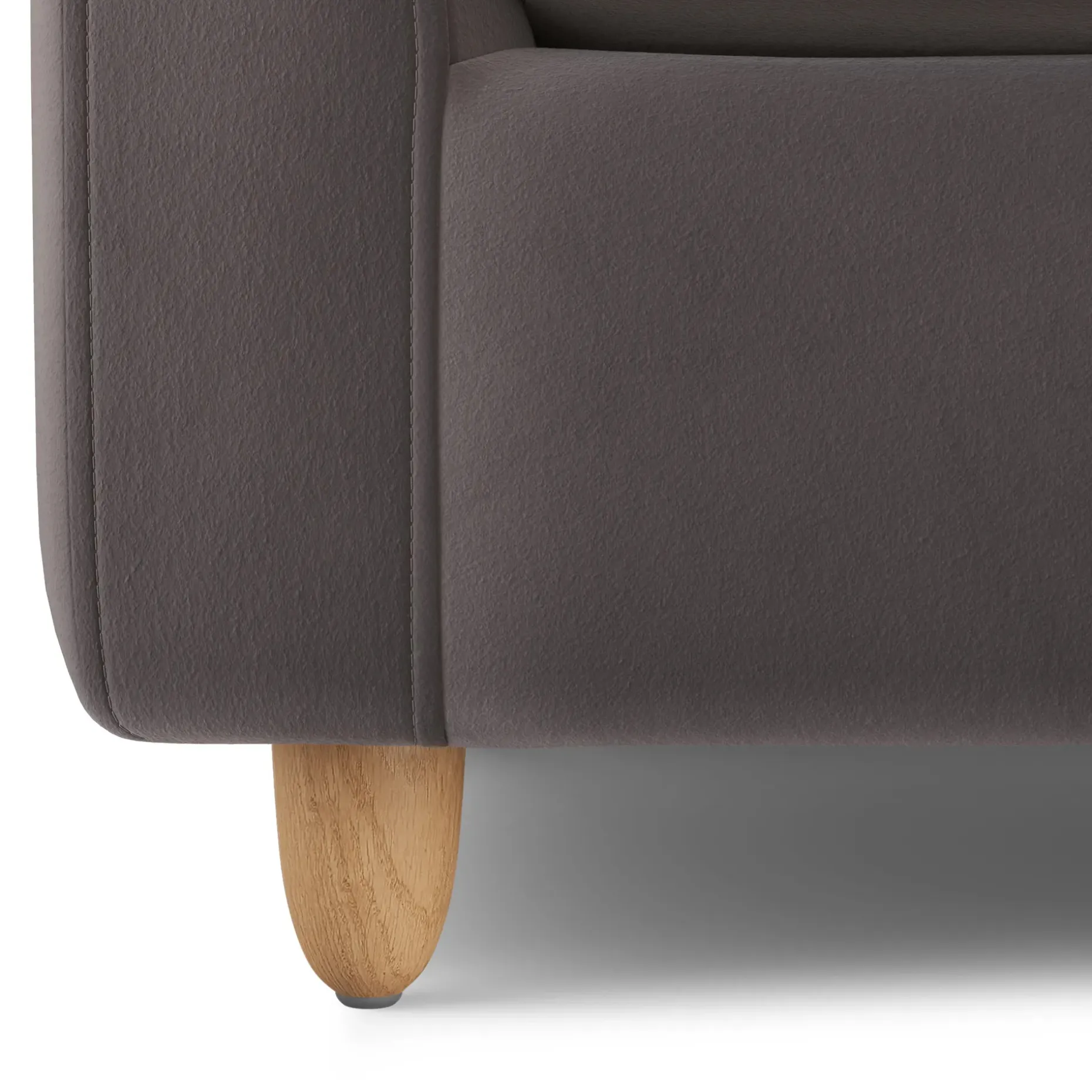 Vati 114" Velvet Right Storage Sleeper Sectional - Hale Warm Gray