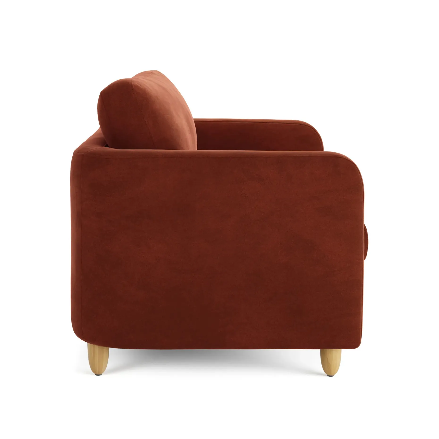 Vati 53" Velvet Sleeper Chair - Hale Rust