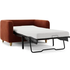 Vati 53" Velvet Sleeper Chair - Hale Rust