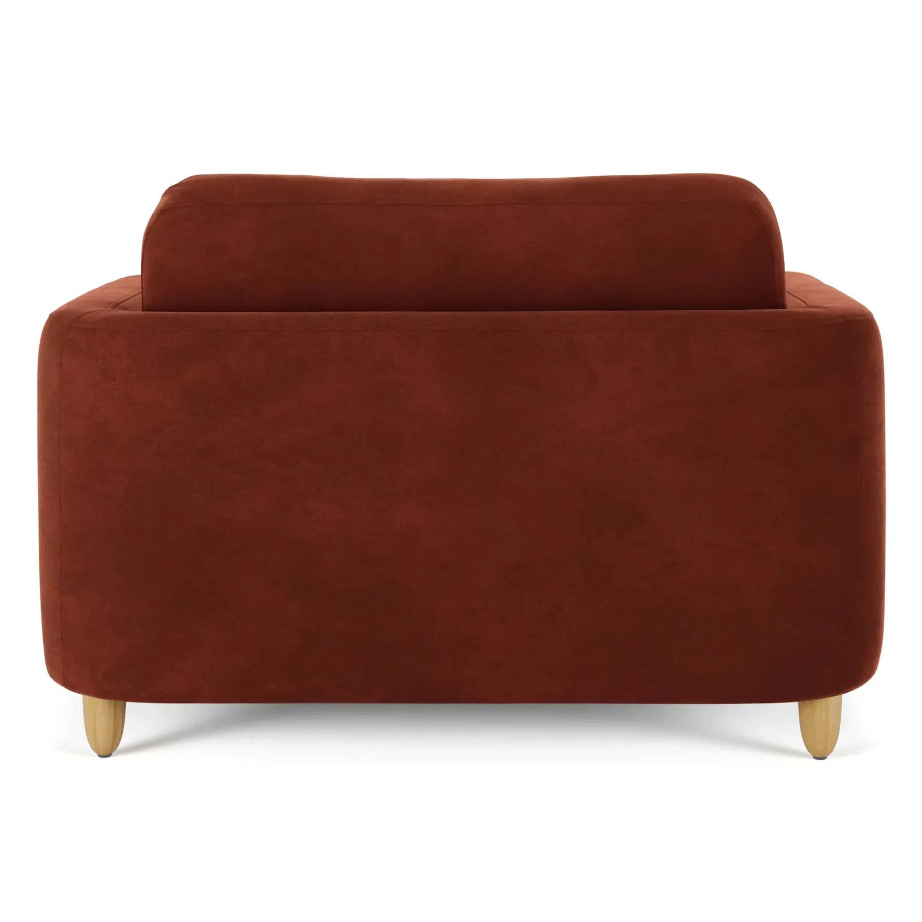 Vati 53" Velvet Sleeper Chair - Hale Rust