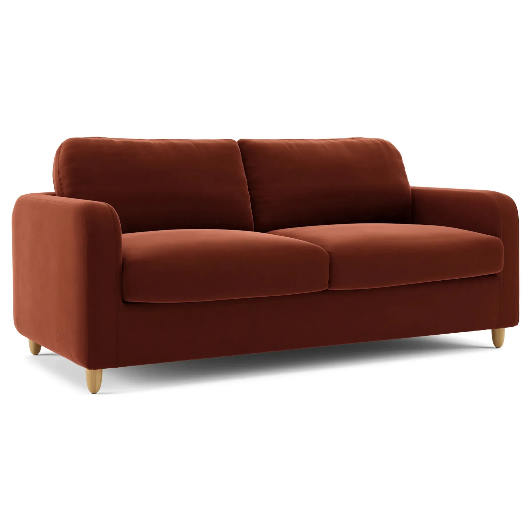 Vati 80" Velvet Sofa Bed - Hale Rust