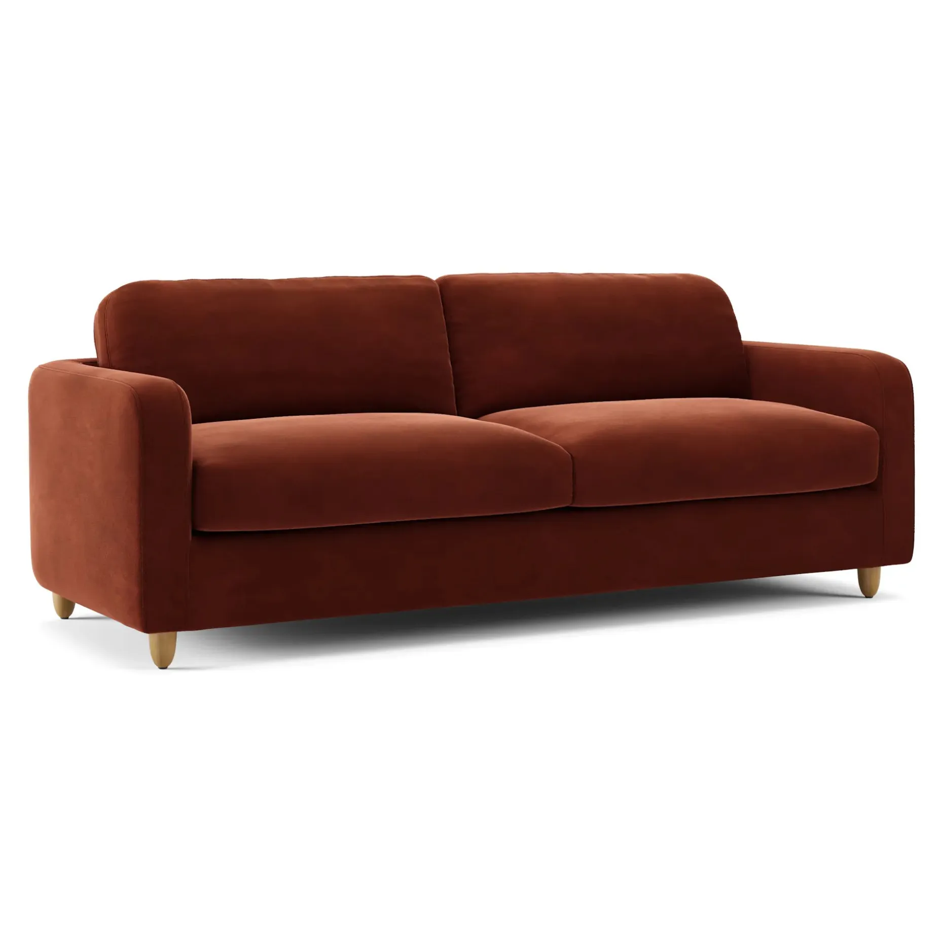 Vati 92" Velvet Sofa - Hale Rust