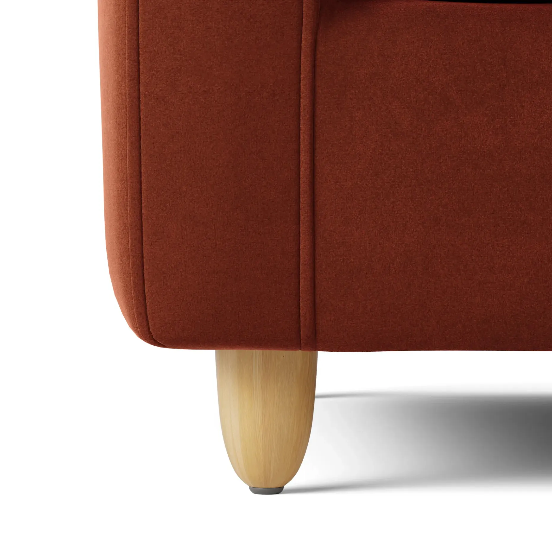 Vati 92" Velvet Sofa - Hale Rust