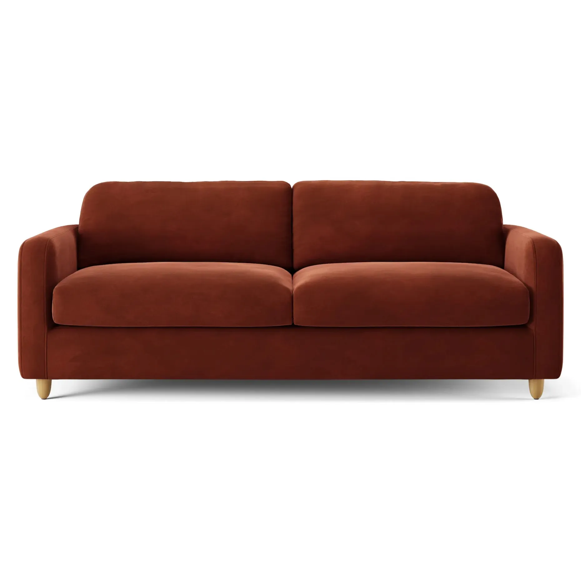 Vati 92" Velvet Sofa - Hale Rust