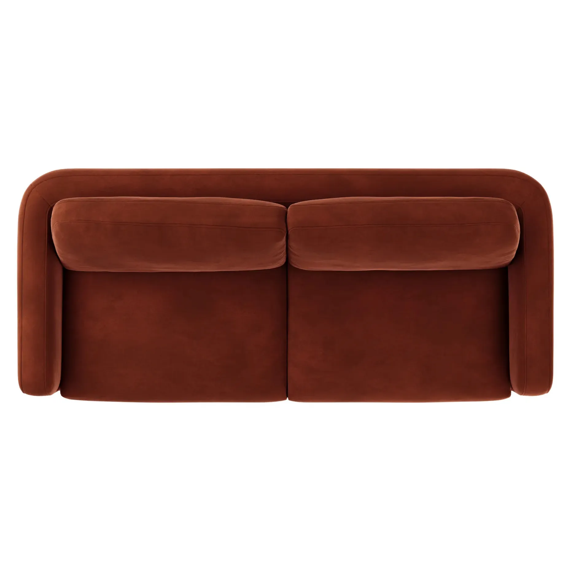 Vati 92" Velvet Sofa - Hale Rust