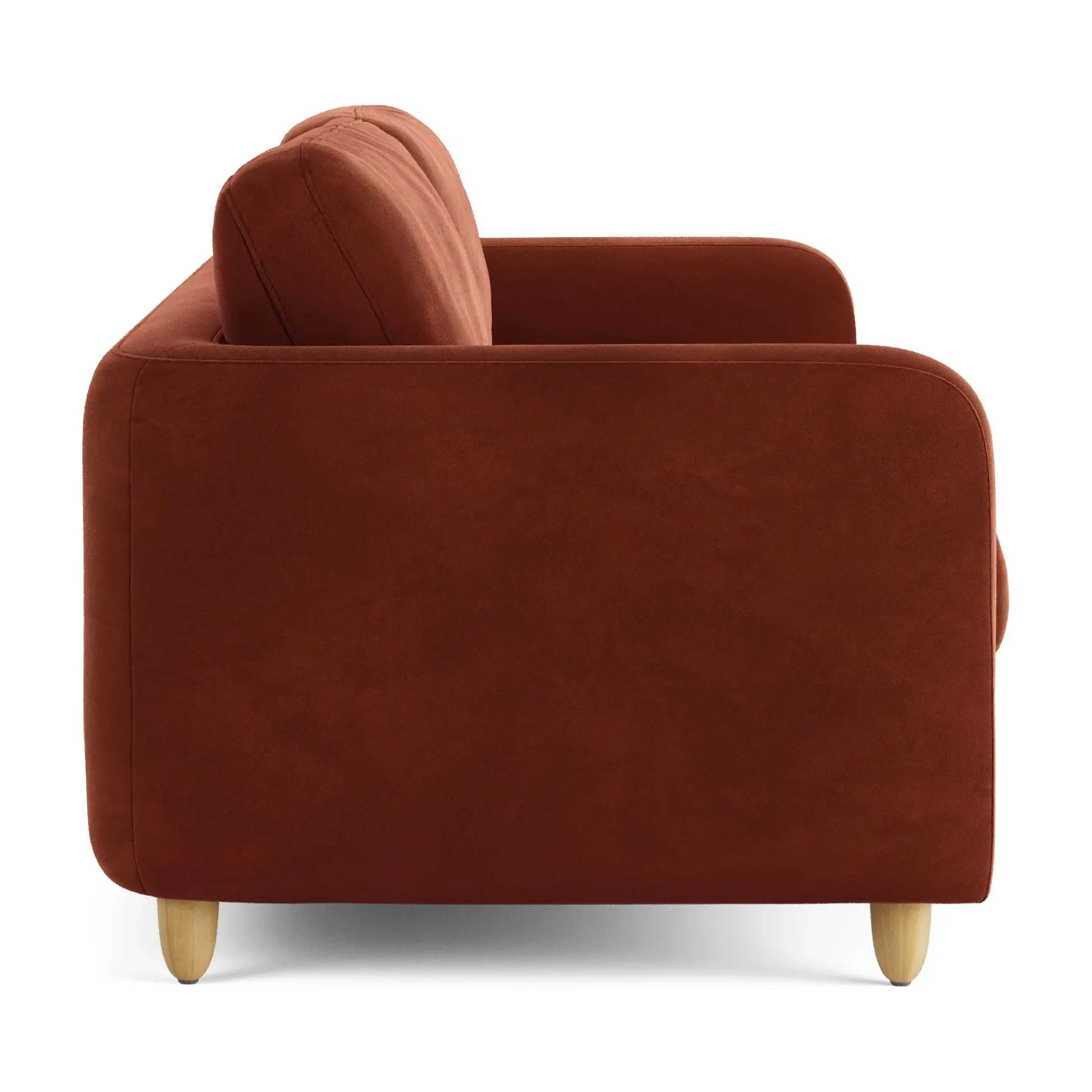 Vati 92" Velvet Sofa - Hale Rust