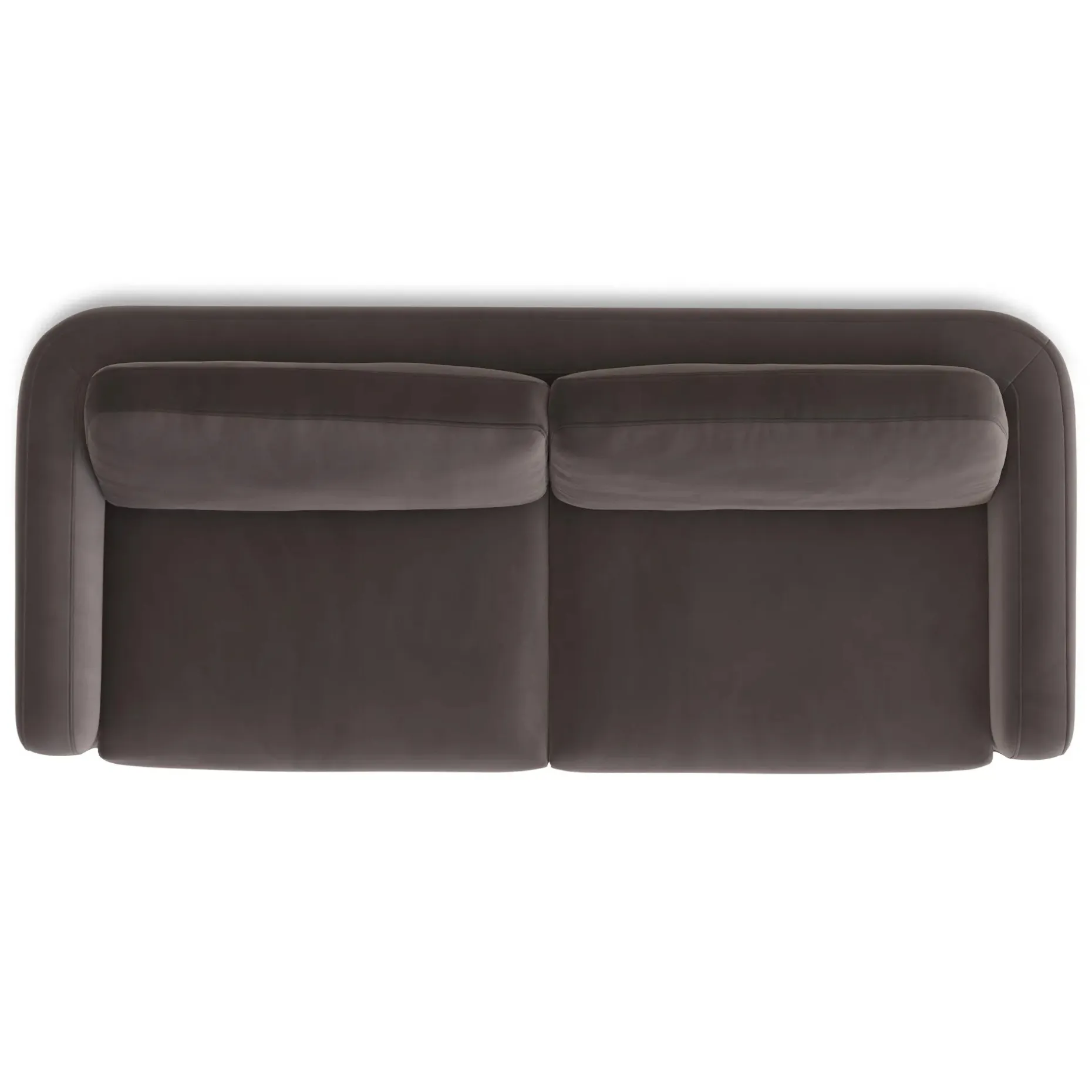Vati 92" Velvet Sofa - Natural Oak and Hale Warm Gray