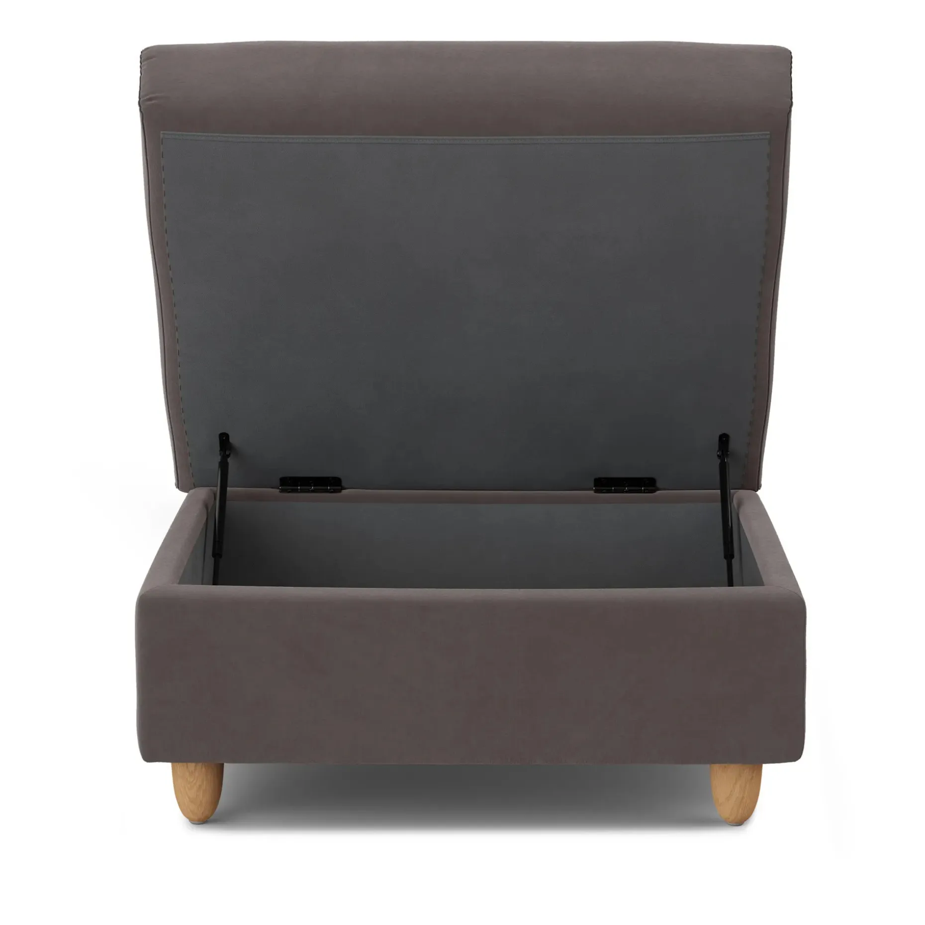 Vati 33" Velvet Storage Ottoman - Hale Warm Gray