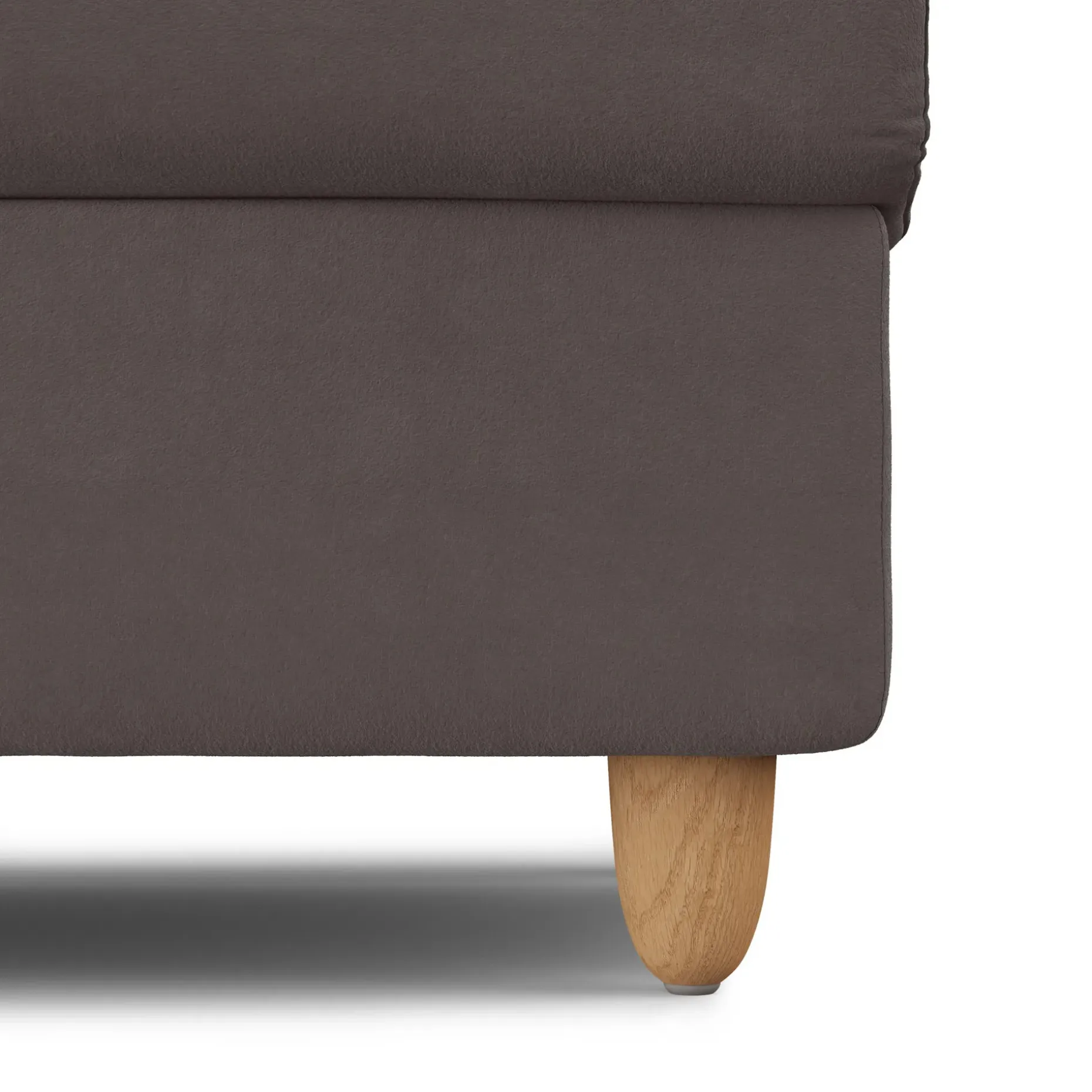 Vati 33" Velvet Storage Ottoman - Hale Warm Gray
