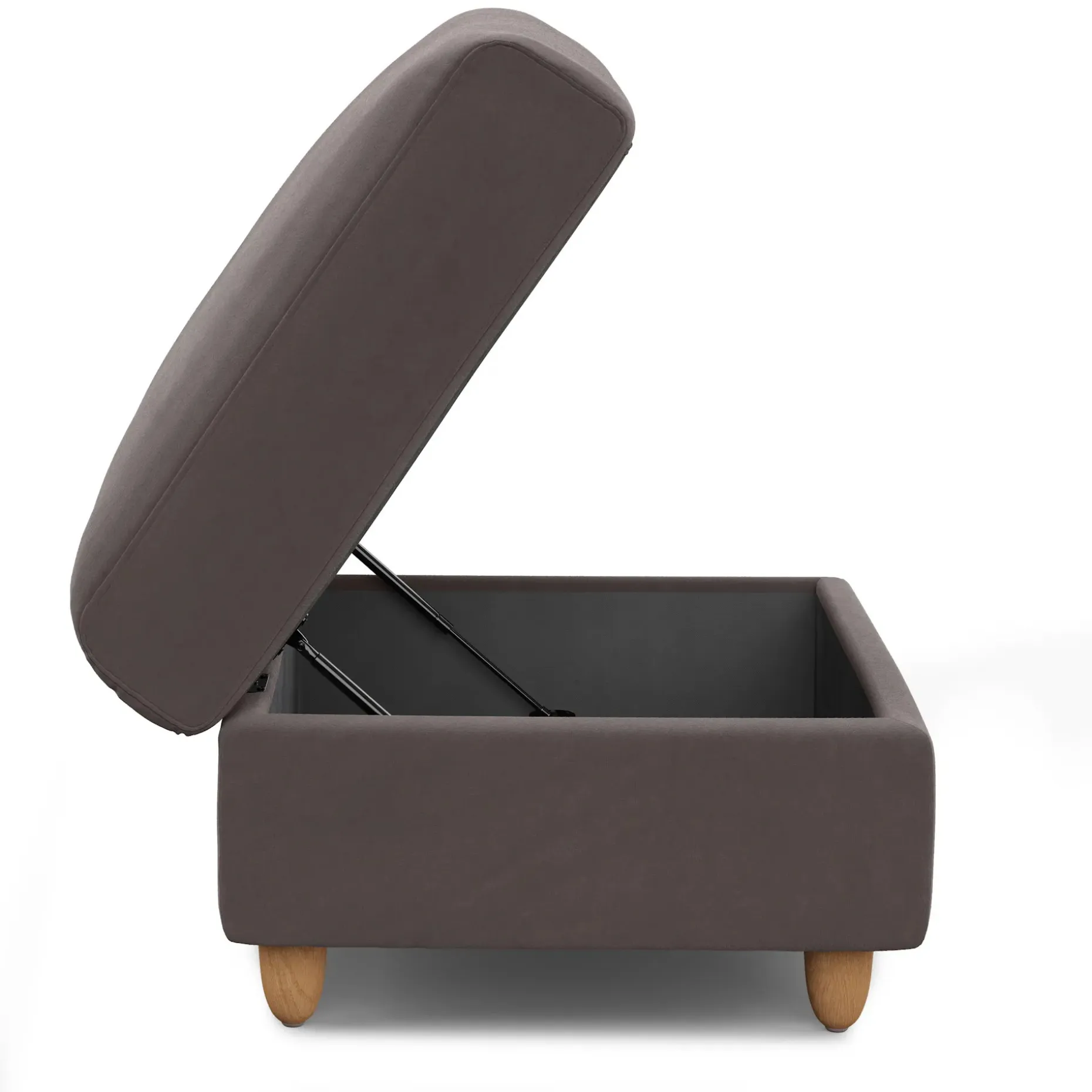 Vati 33" Velvet Storage Ottoman - Hale Warm Gray