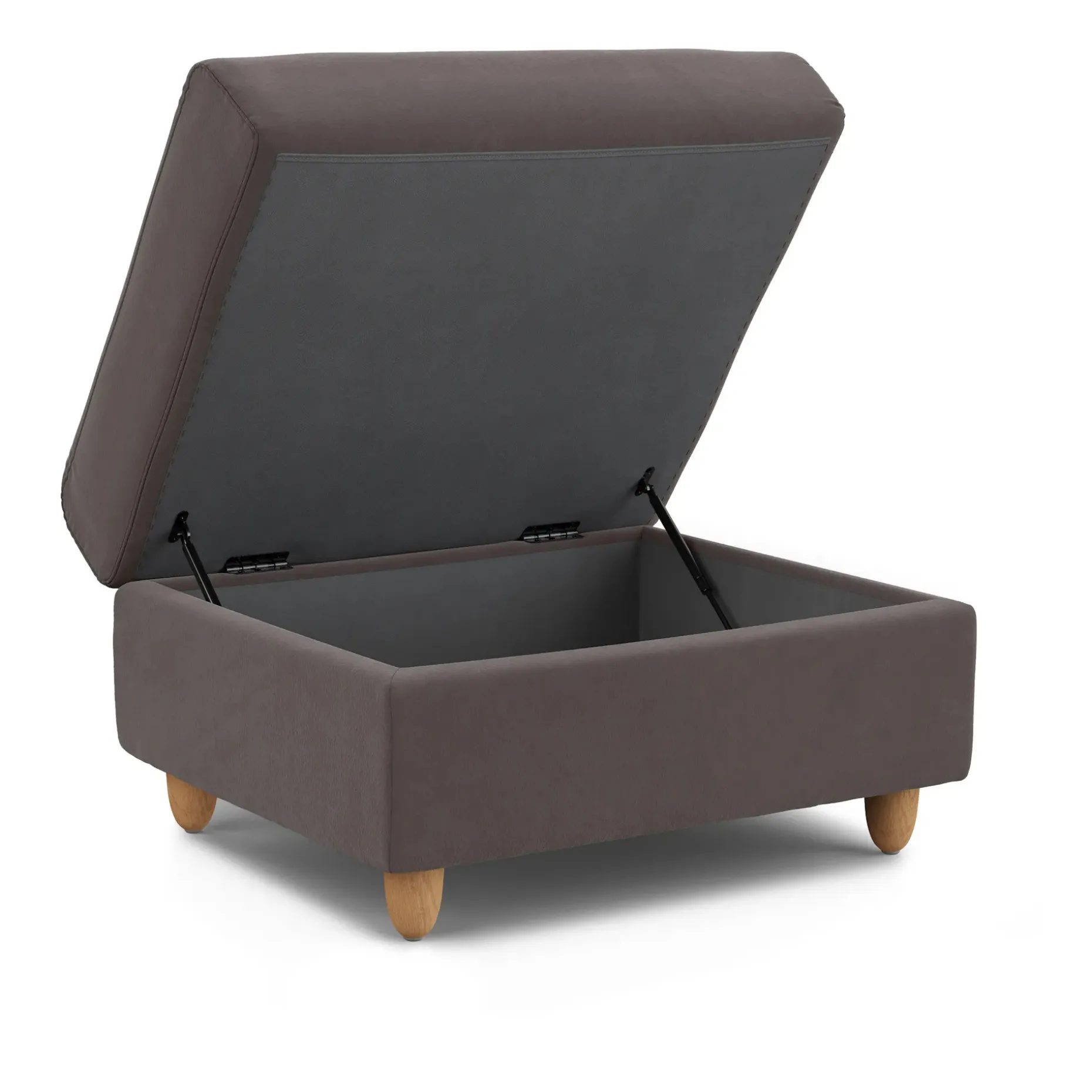 Vati 33" Velvet Storage Ottoman - Hale Warm Gray